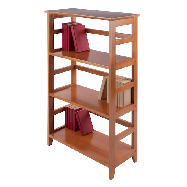 Winsome Wood Studio Honey 3 Shelf, Collapsible Wood Bookcases