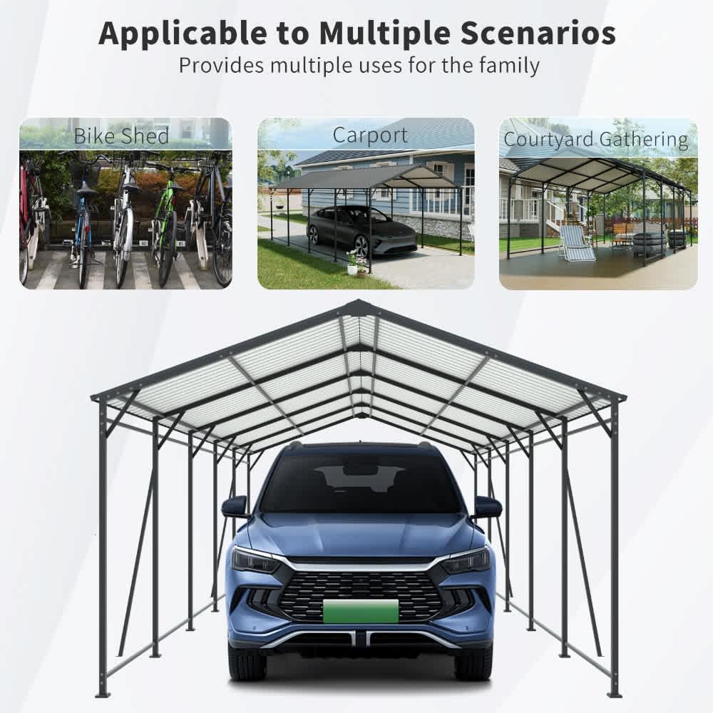 Coolbibila QENO-CARPORT-12-32 Carport-Covers - View #5