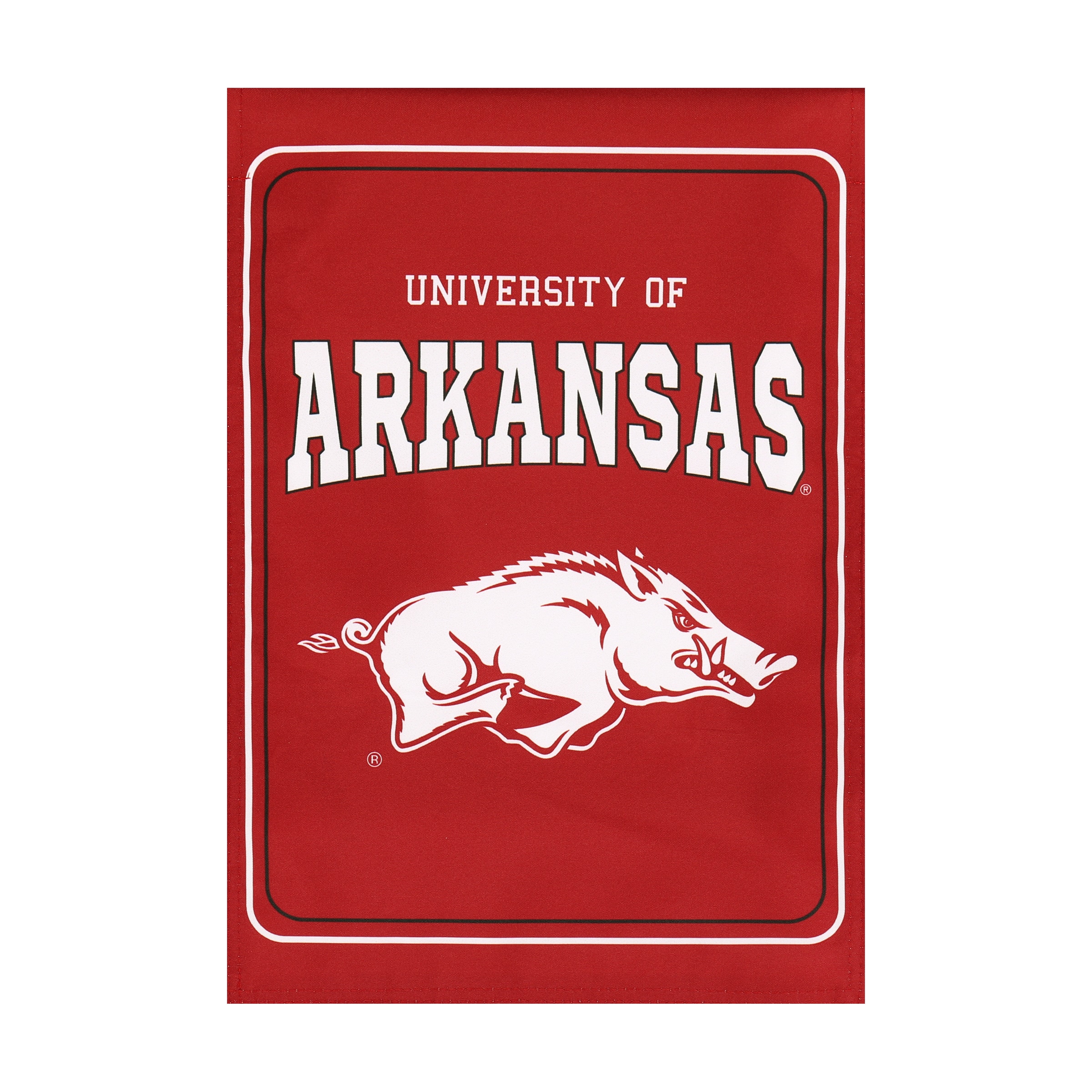 Evergreen ZLW14L911 1-ft W x 1.5-ft H Arkansas Razorbacks Garden flag
