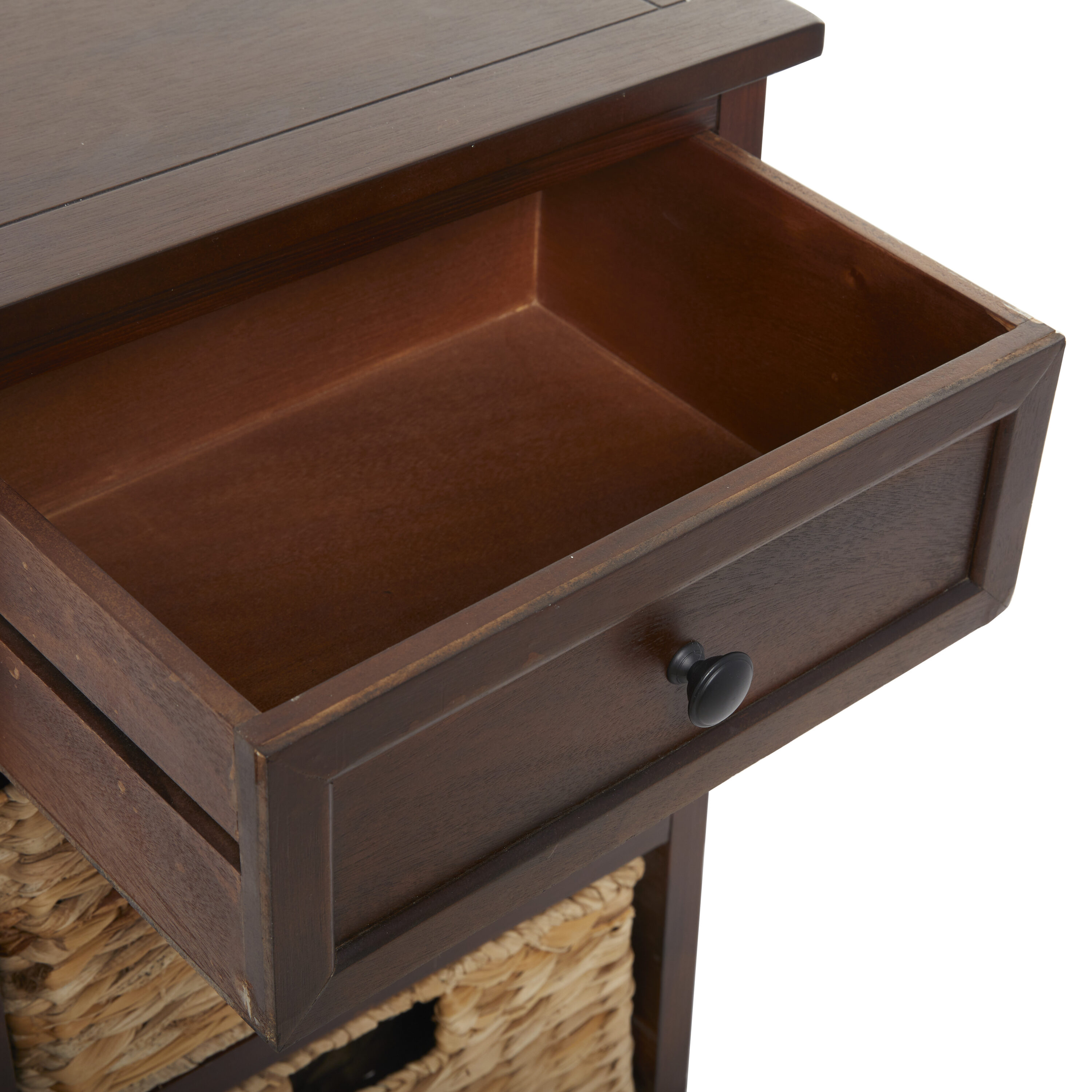 Grayson Lane Dark Brown Matte Fir 1-Drawer Accent Chest