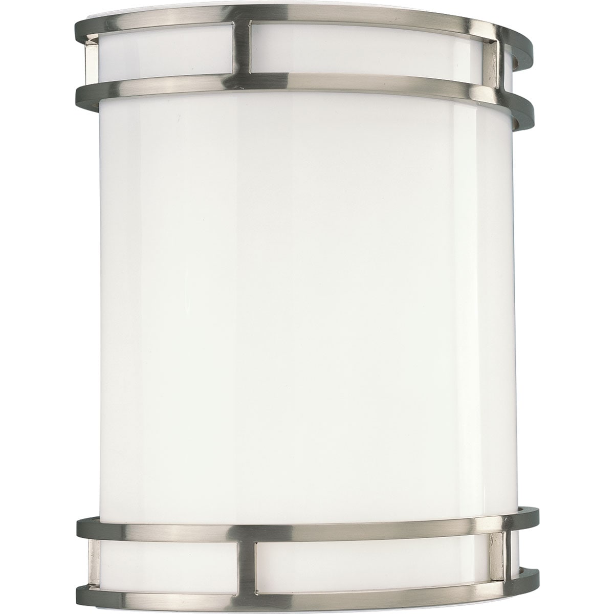 Progress Lighting P7085-0930K9 9.5-in W 1-Light Brushed Nickel Transitional LED Wall Sconce
