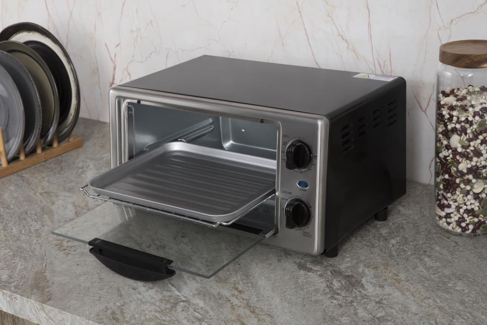 Toaster Oven 4 Slice, Multi-Function Stainless Steel Finish – 1100