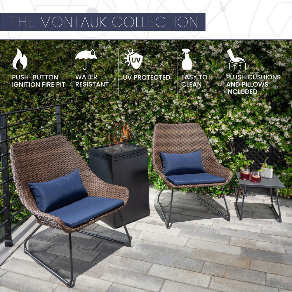 Mod Furniture MONTK4PCGFP-NVY Patio-Conversation-Sets - View #2