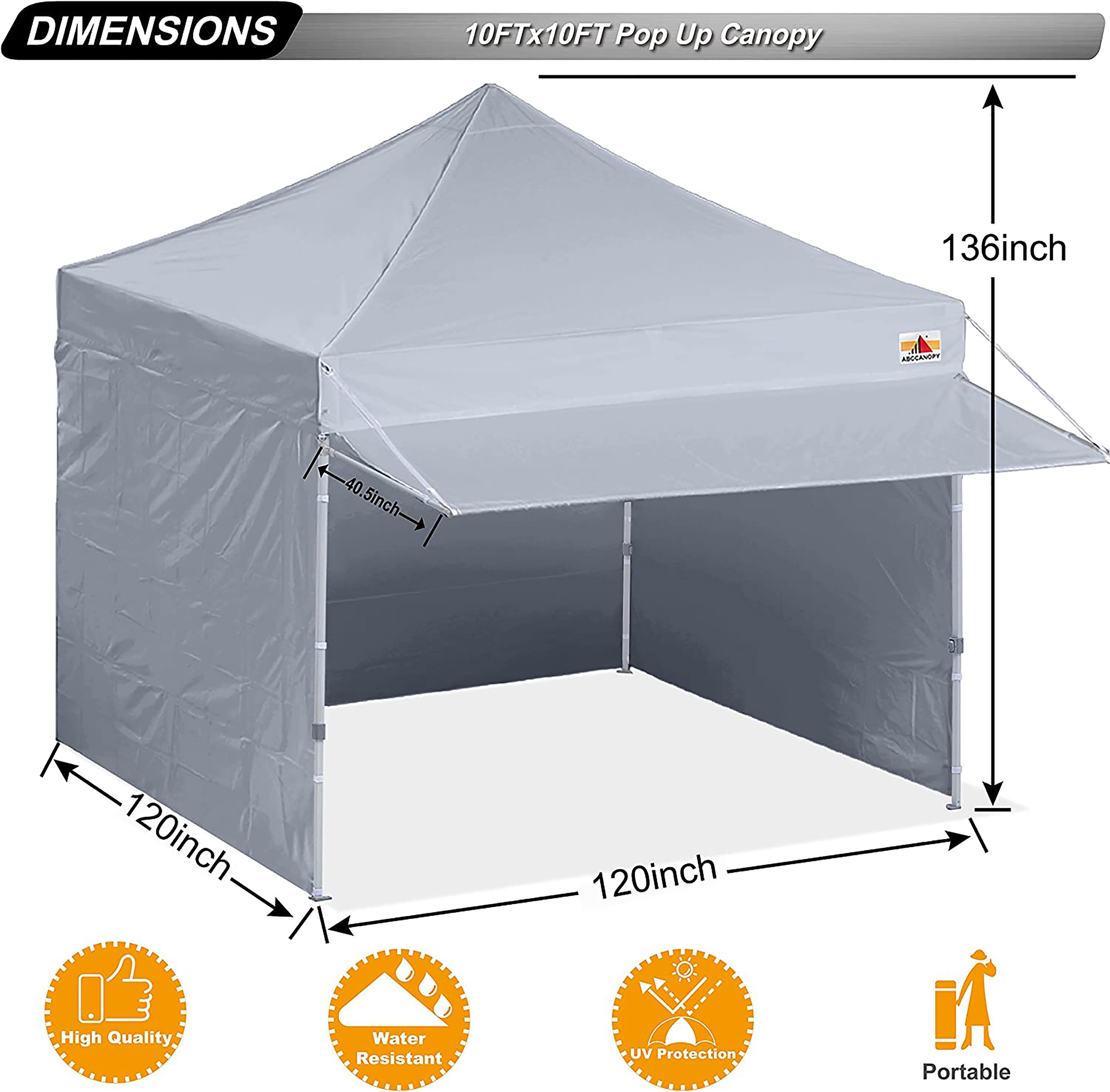 ABCCANOPY ZYBPKG-GY Canopies-Sl - View #3