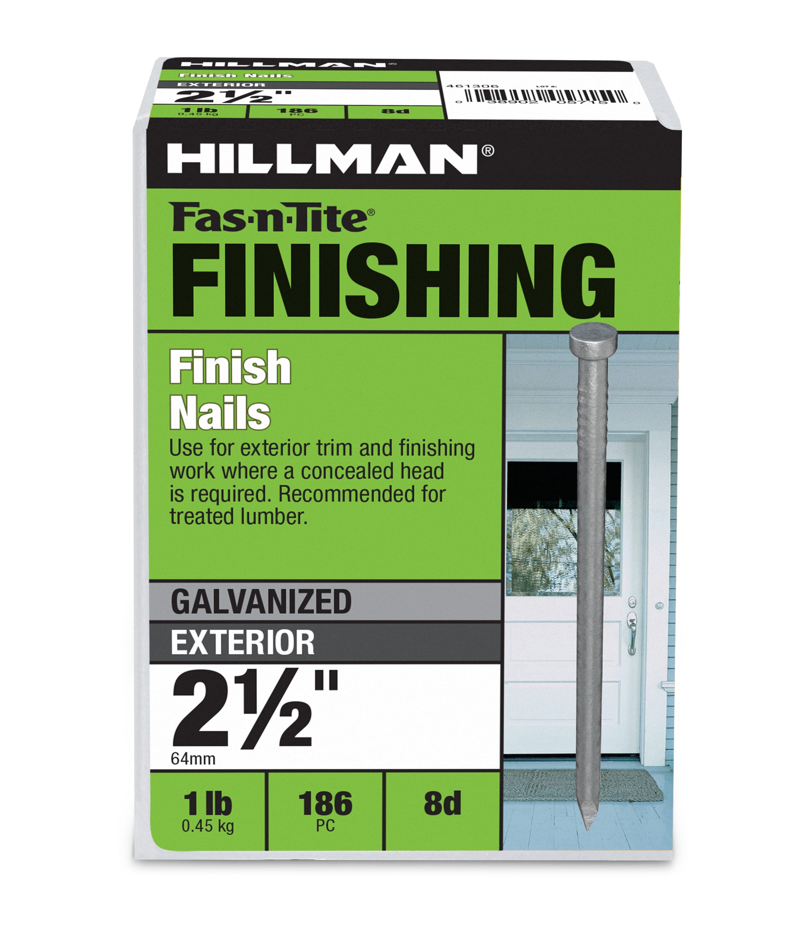 Fas-n-Tite 2-1/2-in 8d Galvanized Finish nails
