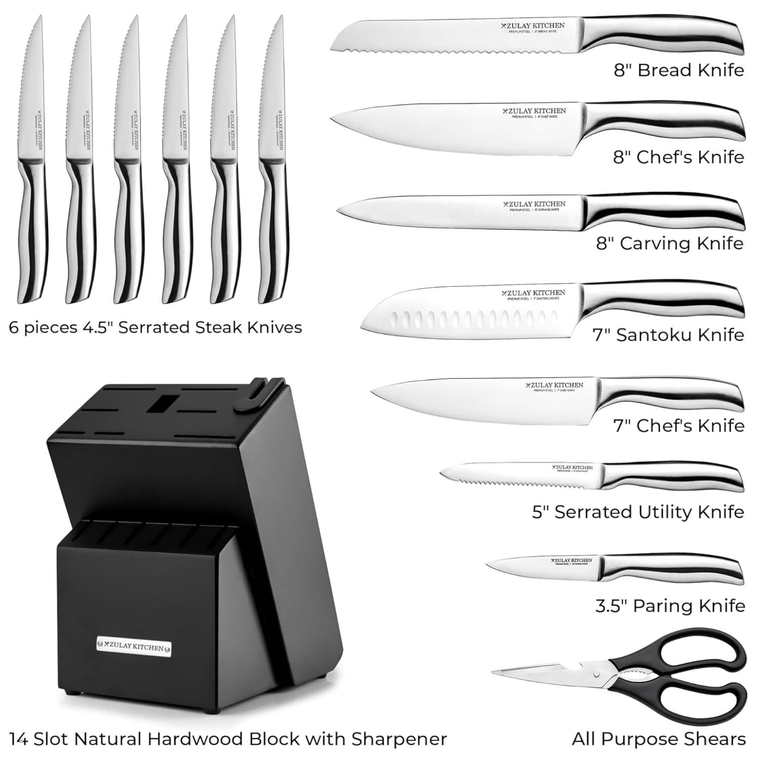 Zulay Kitchen X004S6RFV5 cutlery - View #3