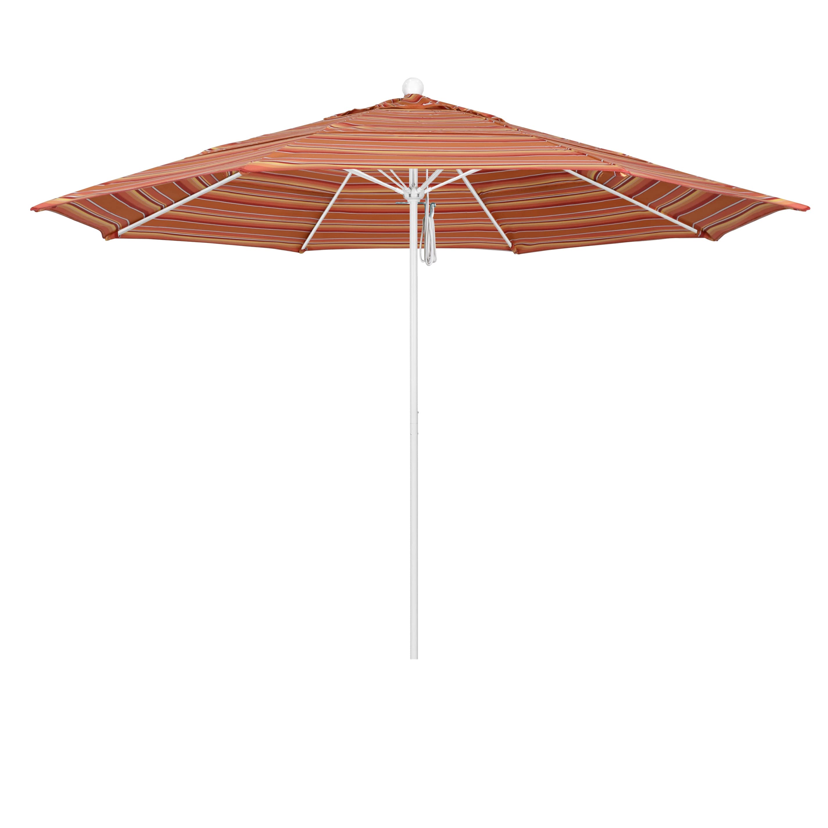 California Umbrella ALTO118170-56000-DWV 11-ft Aluminum Multiple colors/finishes No-tilt Market Patio Umbrella