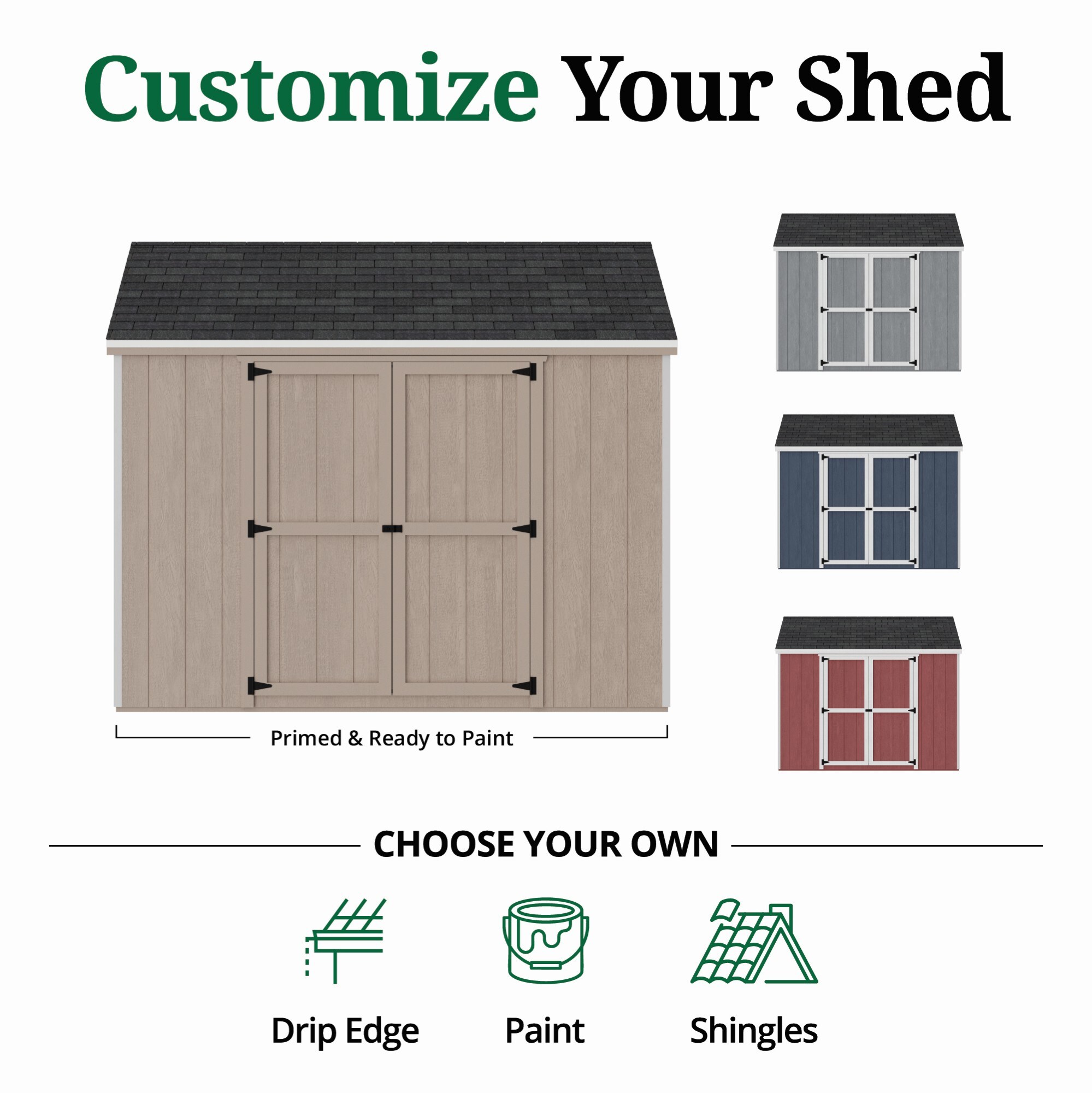 Little Cottage Co 10X10 VGS-SE-PC-FK Wood-Storage-Buildings - View #10