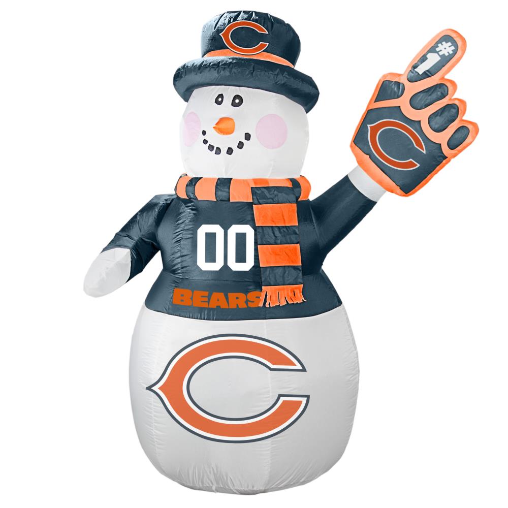 Chicago Bears 8'' Up on The Rooftop Santa Figurine