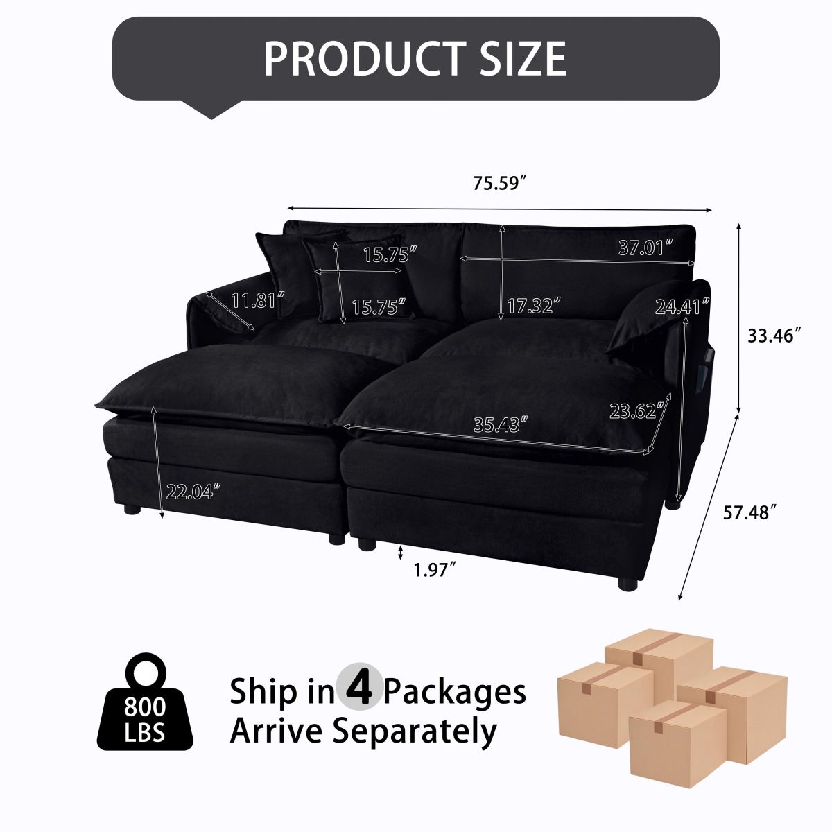 Streamdale Furniture W3163S00065 Sofas-Loveseats - View #2