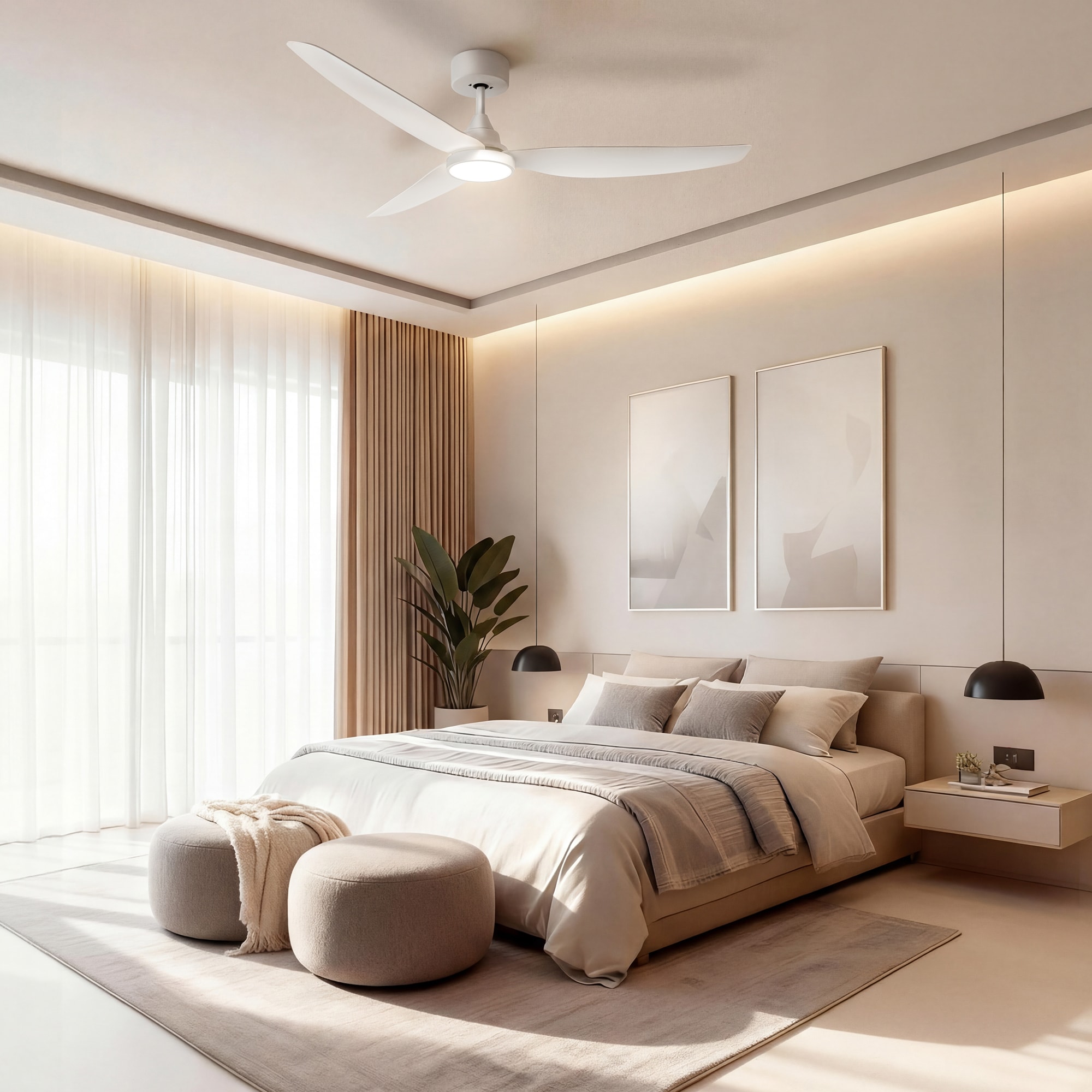 GreenEver CFL-0003-WH Ceiling-Fans - View #3
