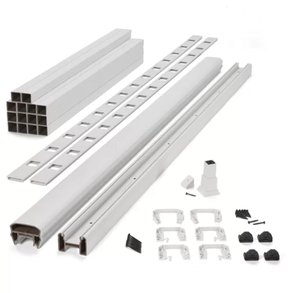 Trex WT0642HRKFS Transcend 6-ft x 42-in Classic White Composite Deck Rail Kit