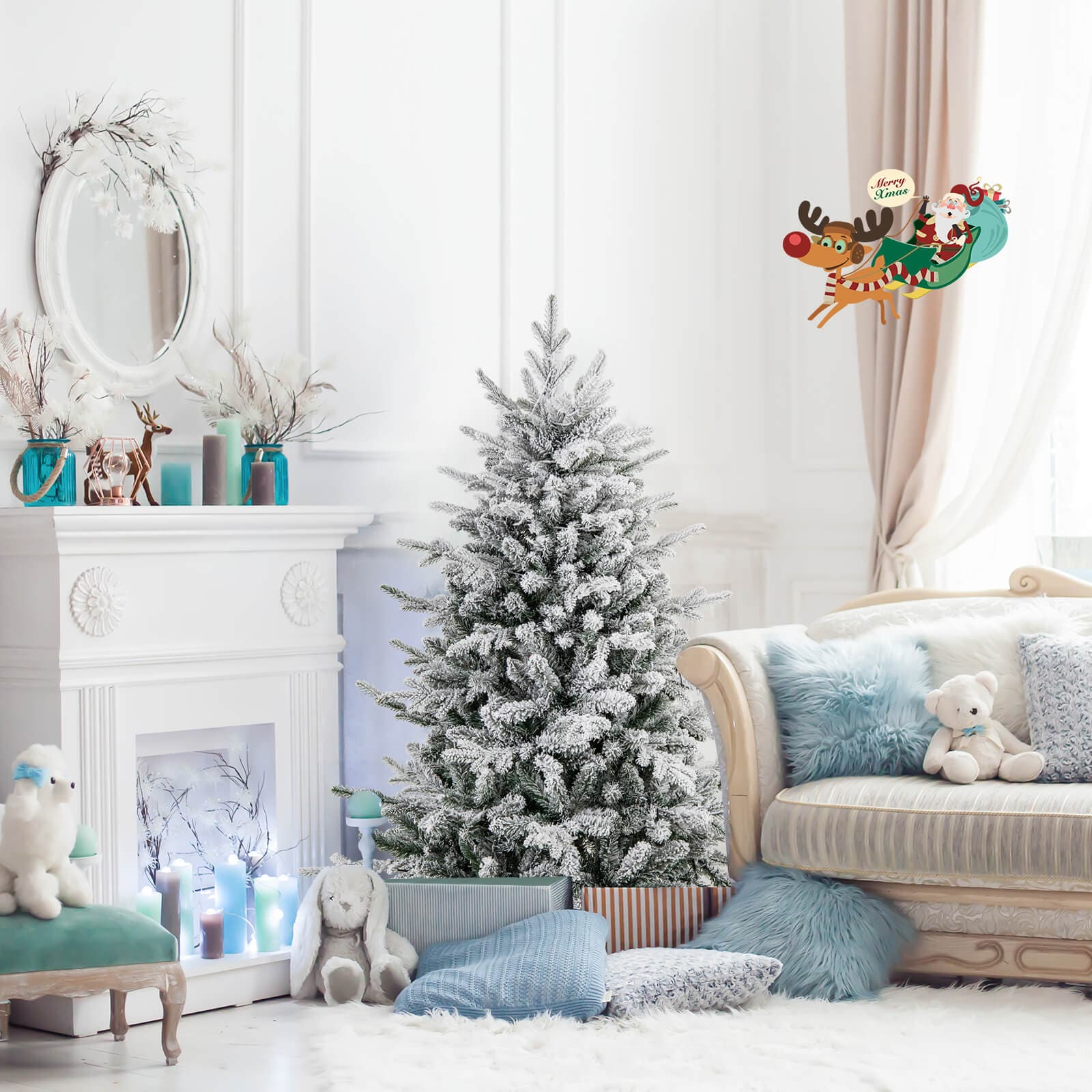 Costway HCST03286 Artificial-Christmas-Trees - View #4