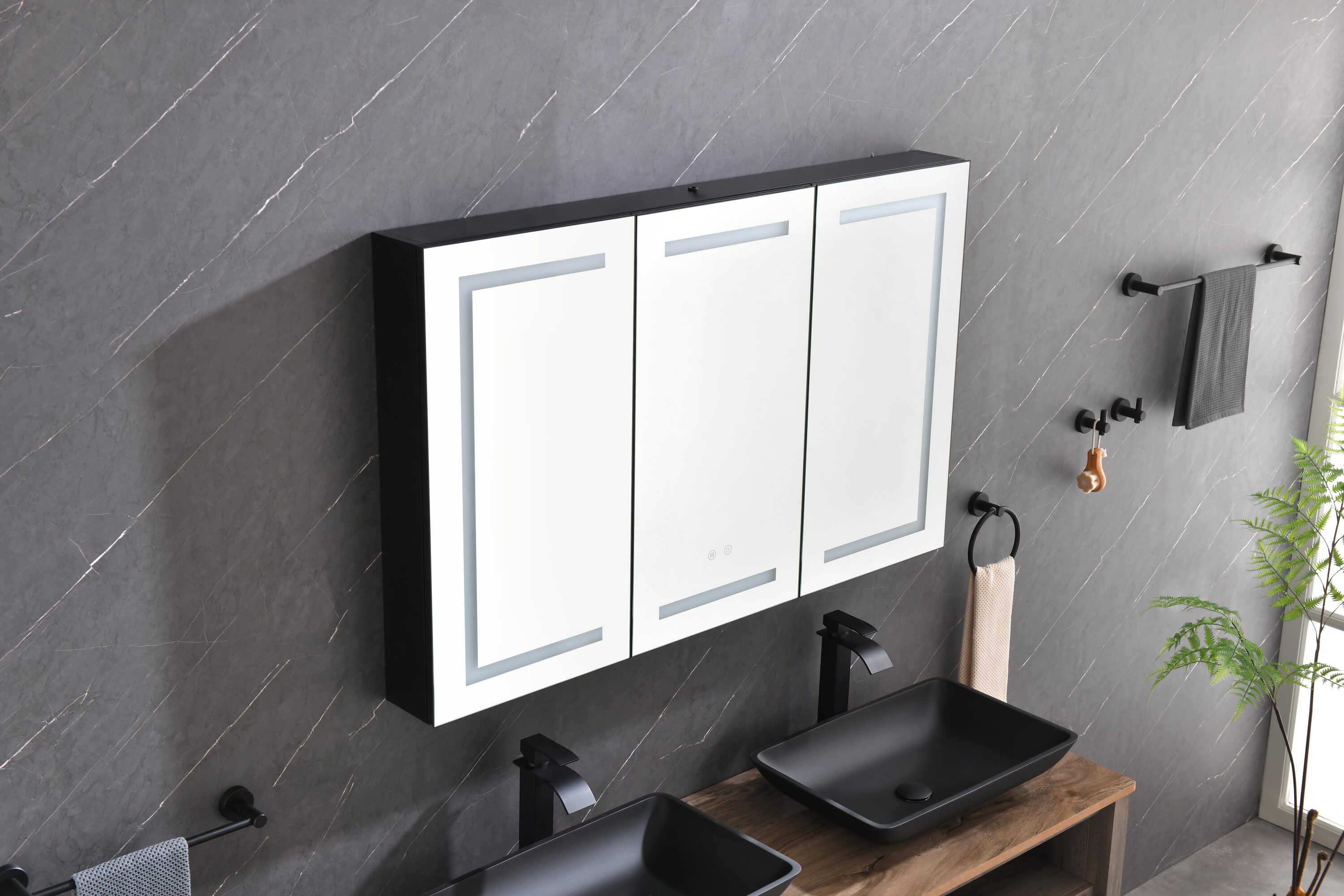 Vacolite KPMC4830-MB Framed-Bath-Mirrors - View #5