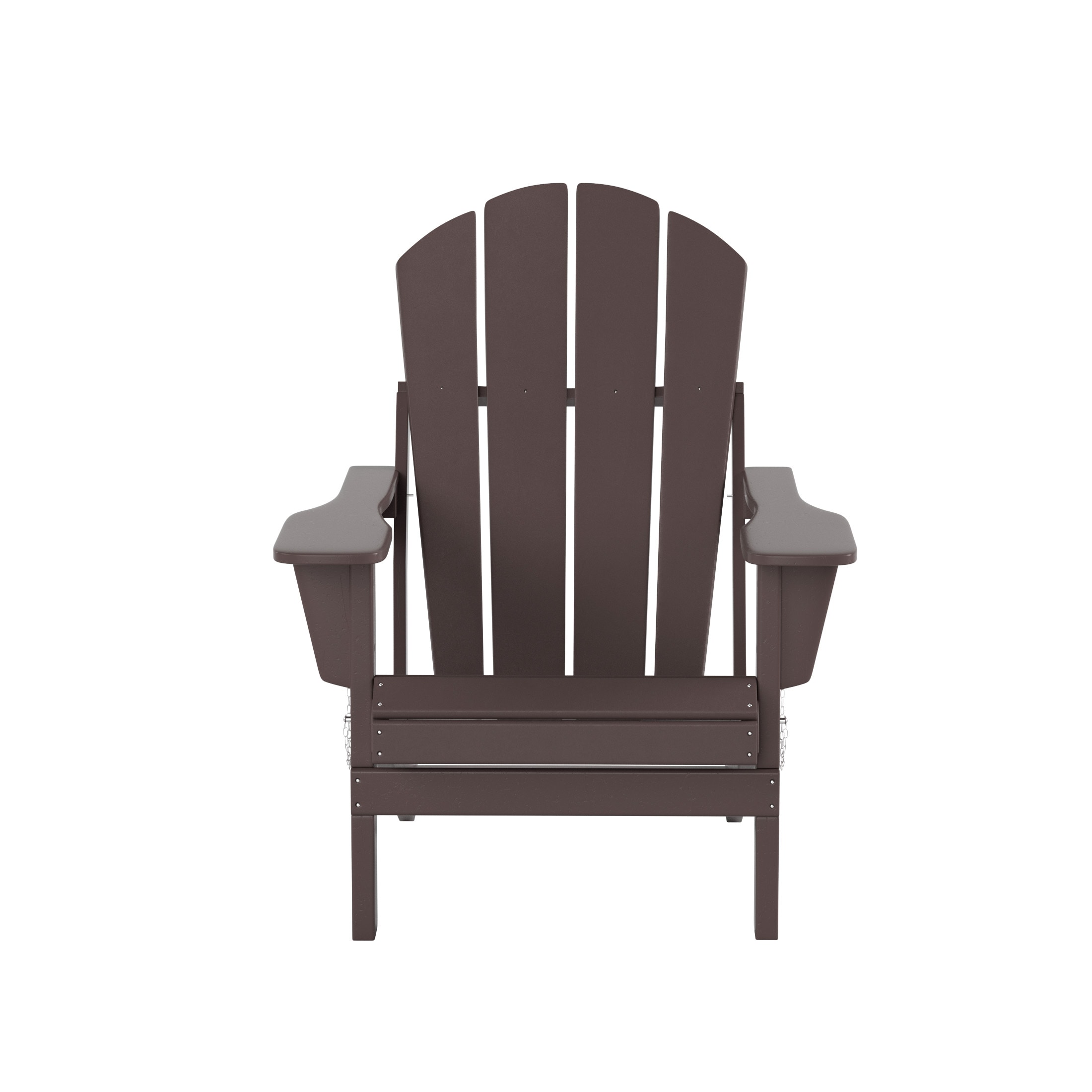 Dark Brown Moisture-Proof Finish Adirondack Chair Set of 2