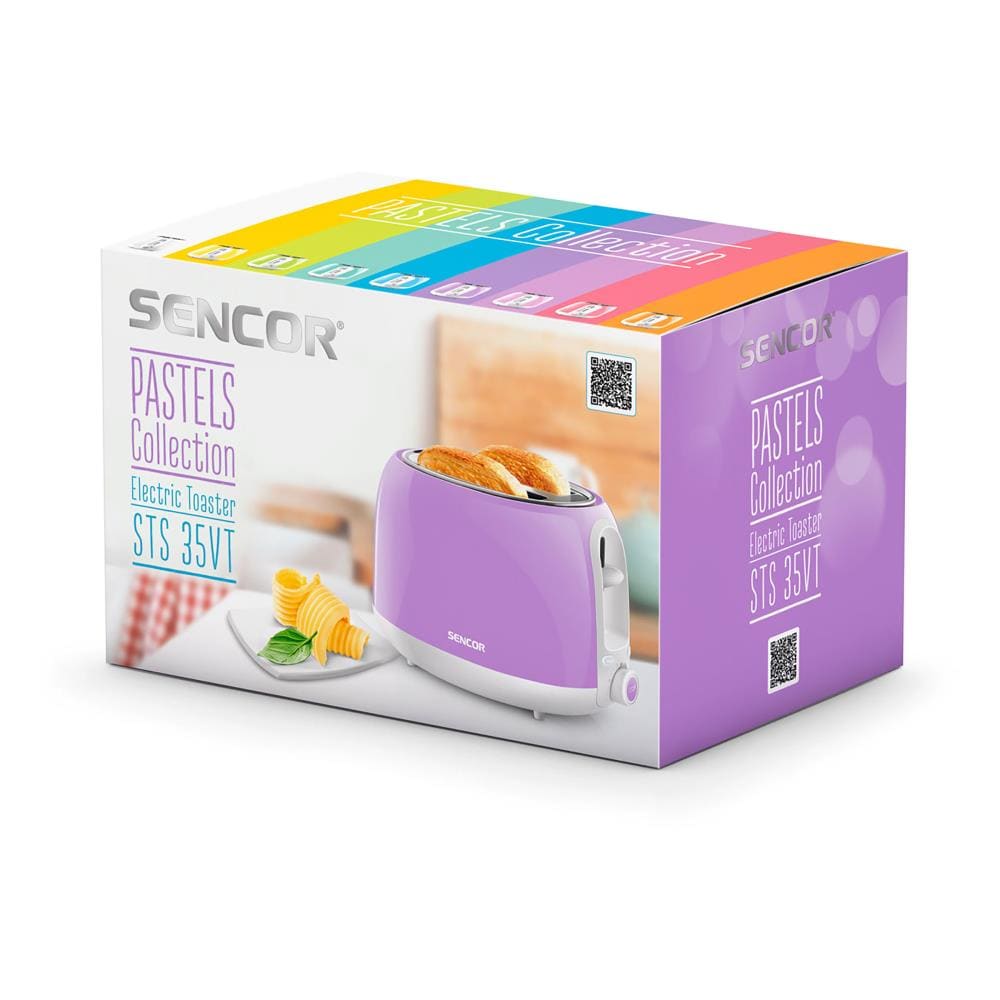 Sencor 2-Slice Purple 800-Watt Toaster at