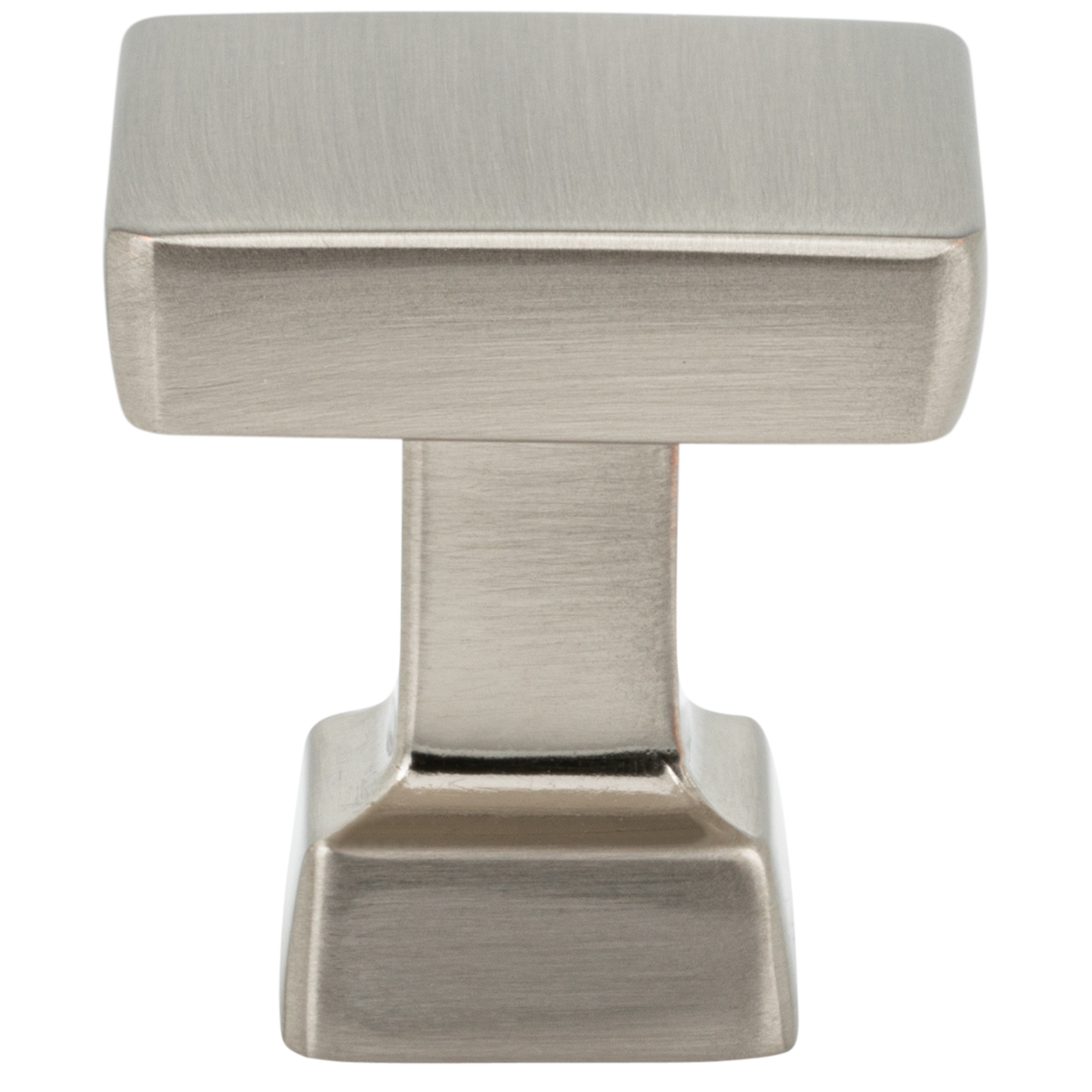 Villa Valentina VV3SN No. 3 1-1/8-in Satin Nickel Square Traditional Cabinet Knob