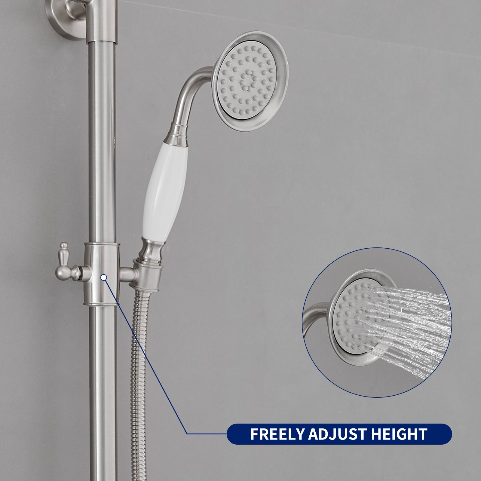 BWE A-98023-S-N Showerhead-Bar-Panels - View #3
