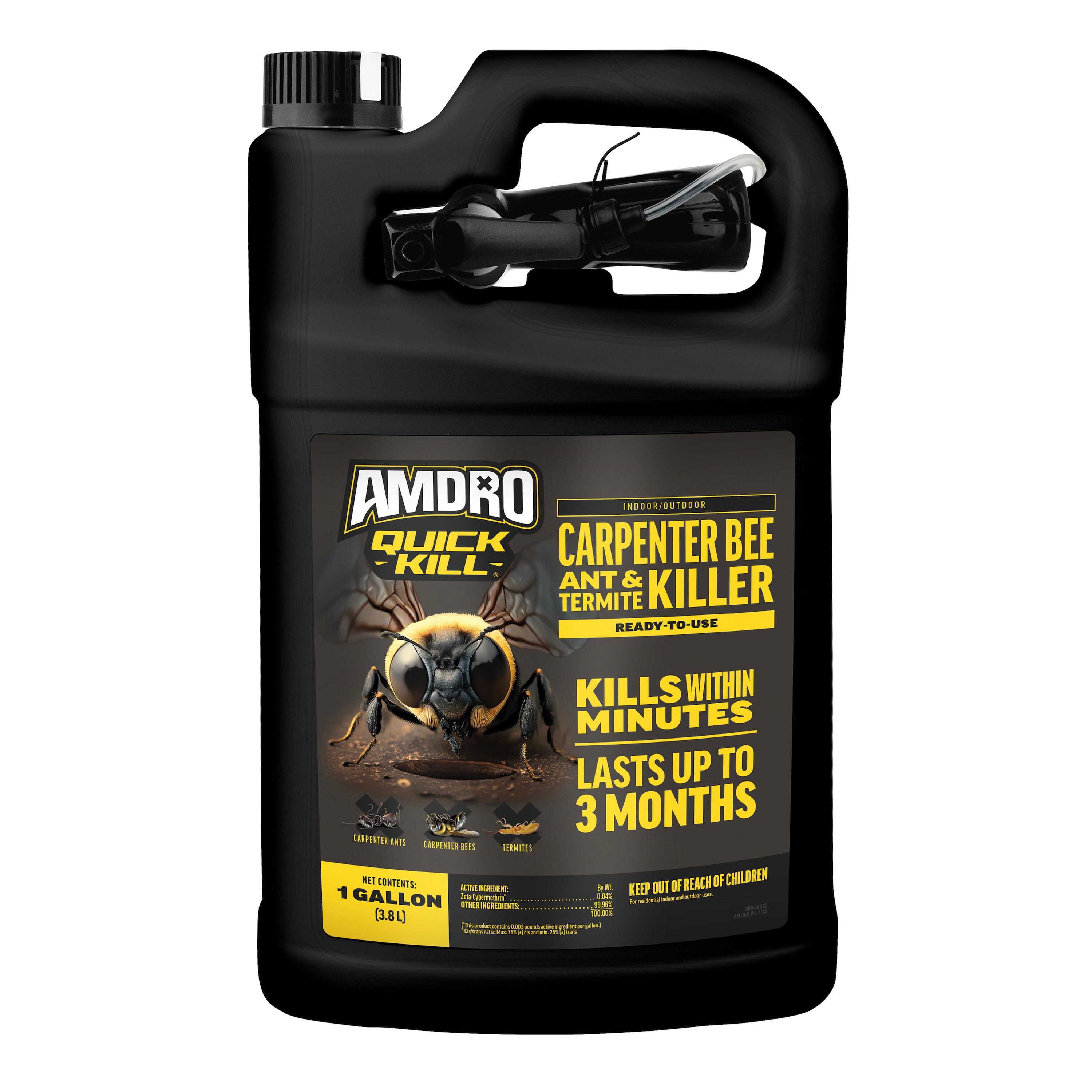 AMDRO 1-Gallon Quick Kill Carpenter Bee, Ant and Termite Killer Trigger Spray