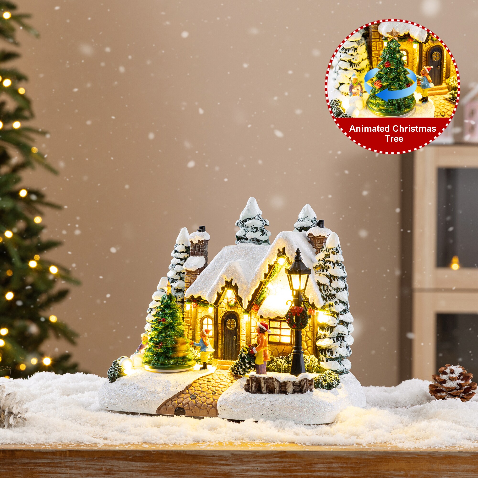 Glitzhome 2042200007 Table-Christmas-Decorations - View #3
