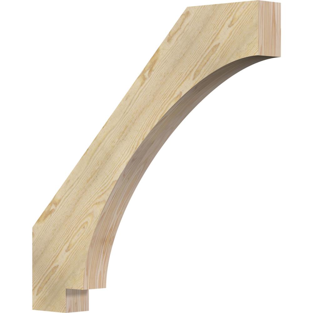 Ekena Millwork BRC04X36X36IMP00RDF 4-in x 36-in x 36-in Douglas Fir Wood Imperial Rough Sawn Knee Brace