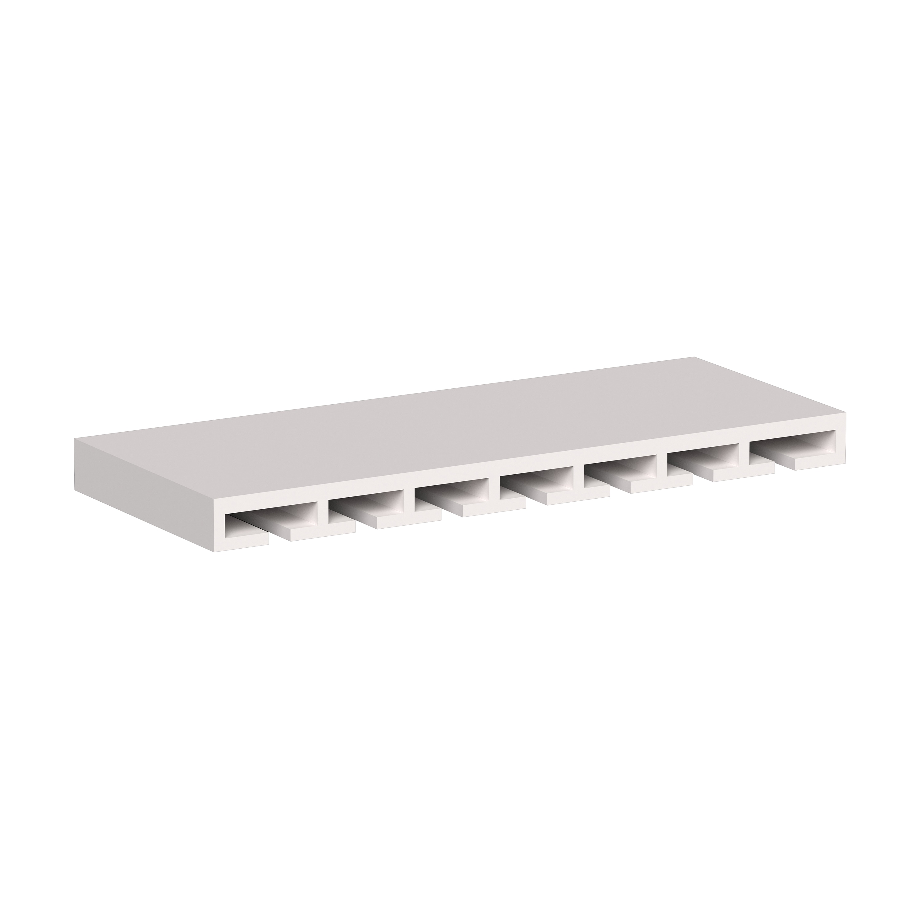 CASAINC 30 in. W x 27 in. D x 1.5 in. H Plywood Ready to Assemble Floating Shelf Cabinet in Snow White Full Overlay Design