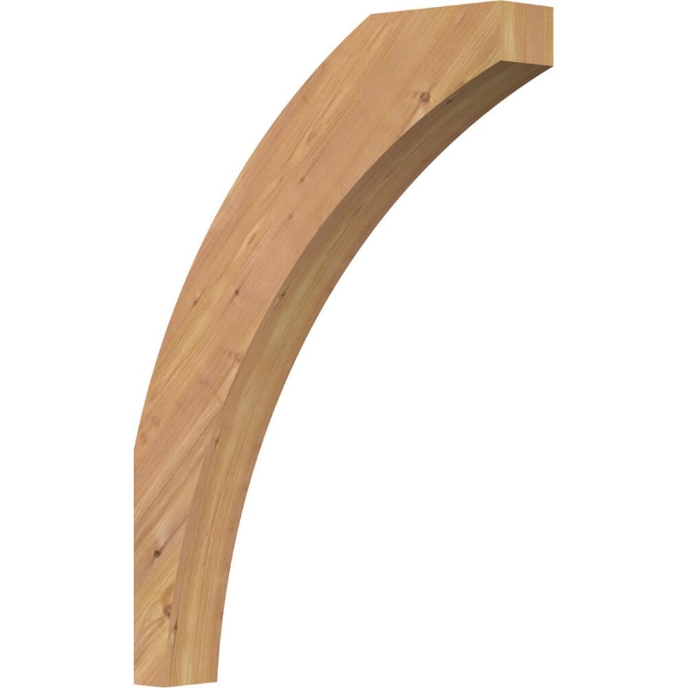 Ekena Millwork BRC04X22X30THR00SWR 3-1/2-in x 22-in x 30-in Western Red Cedar Unfinished Wood Thorton Smooth Knee Brace