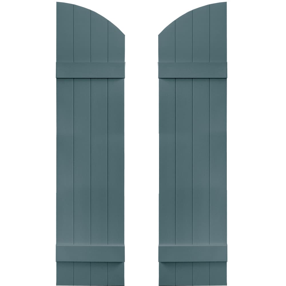 Vantage V5931453004 13.875-in W x 53-in H Wedgewood Blue Board and Batten Exterior Shutters