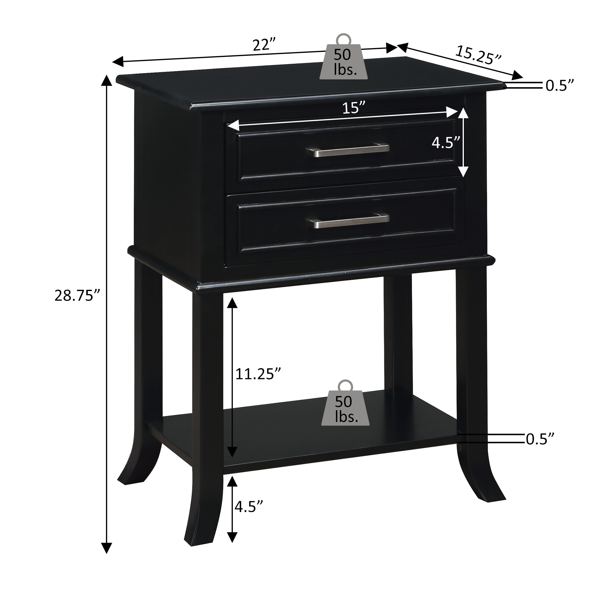 Convenience Concepts V2-276 End-Tables - View #7