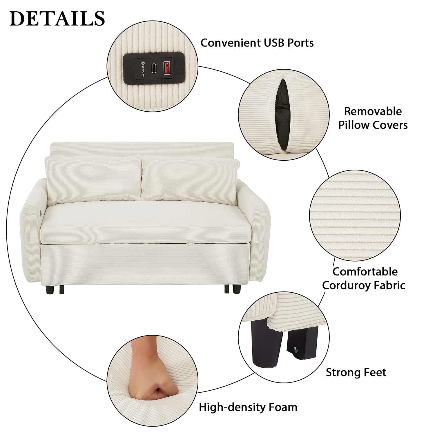 GZMR GZ-N71509AAB Sofas-Loveseats - View #6