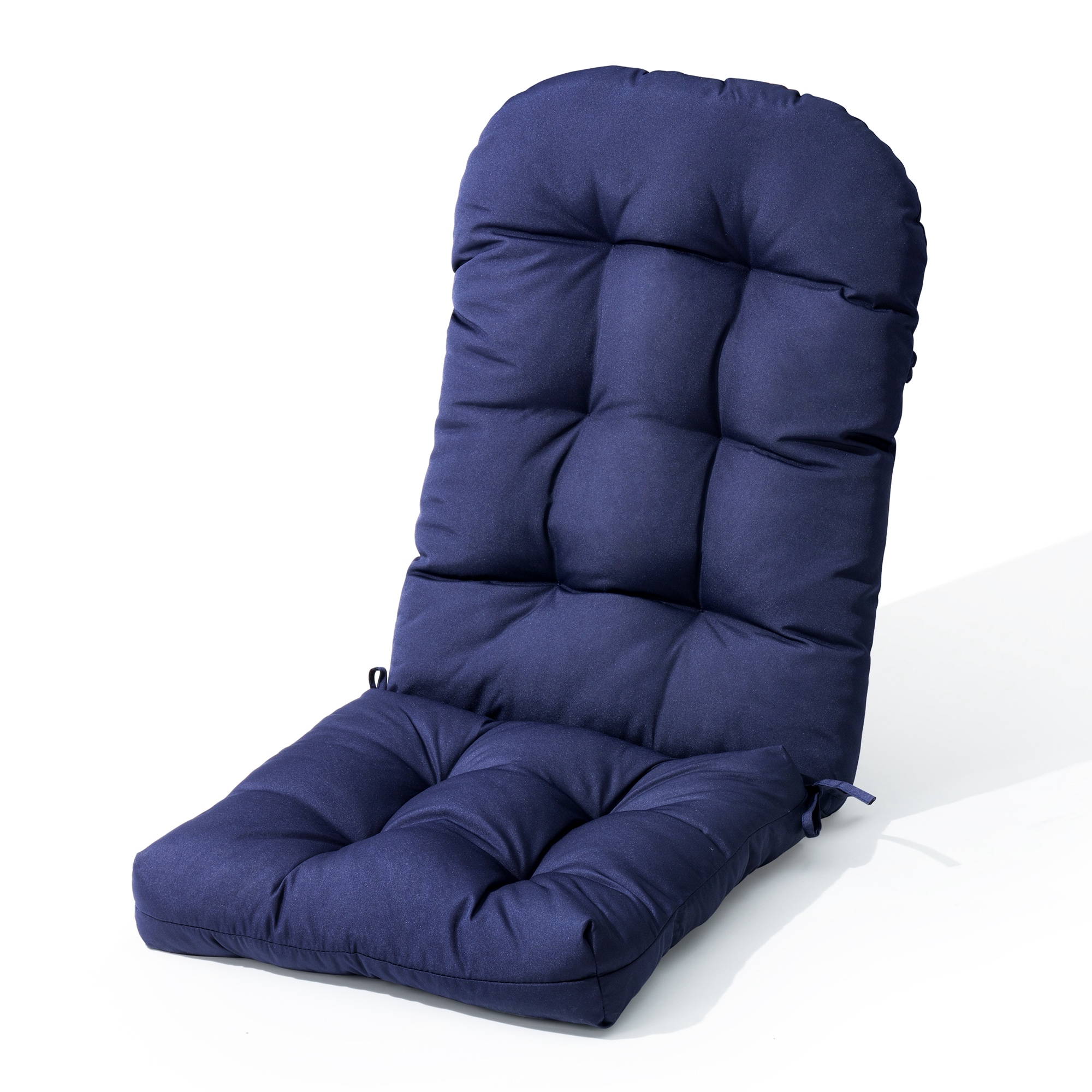 CloudFly CL-CU002NAV-1 Patio Adirondack High Back Chair Cushion 19.7-in x 19.7-in navy blue High back patio chair cushion