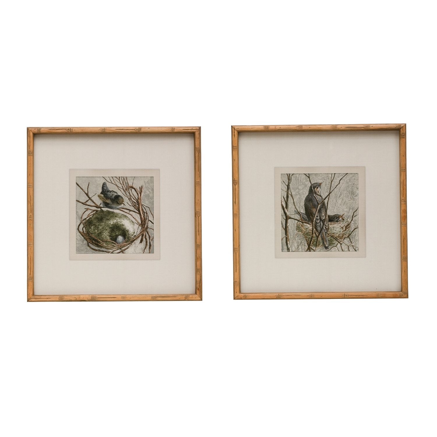 STORIED home DF3356SET 18-in W x 18-in H Wood Animals Wall accent