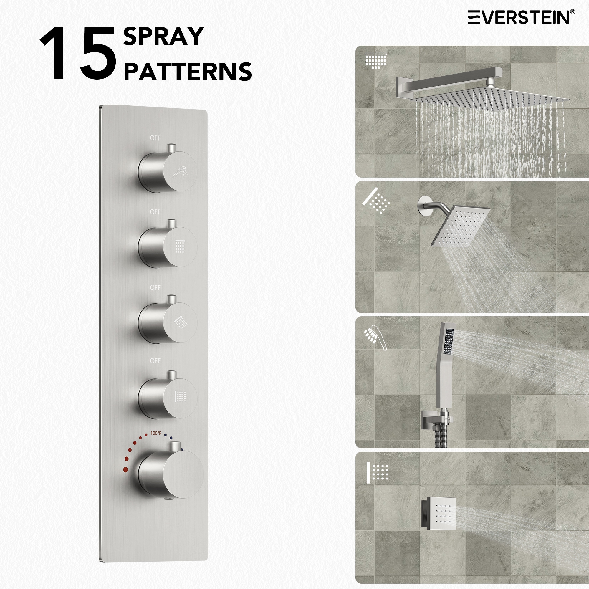 EVERSTEIN Q-929-OTOP Tub-Shower-Faucets - View #5