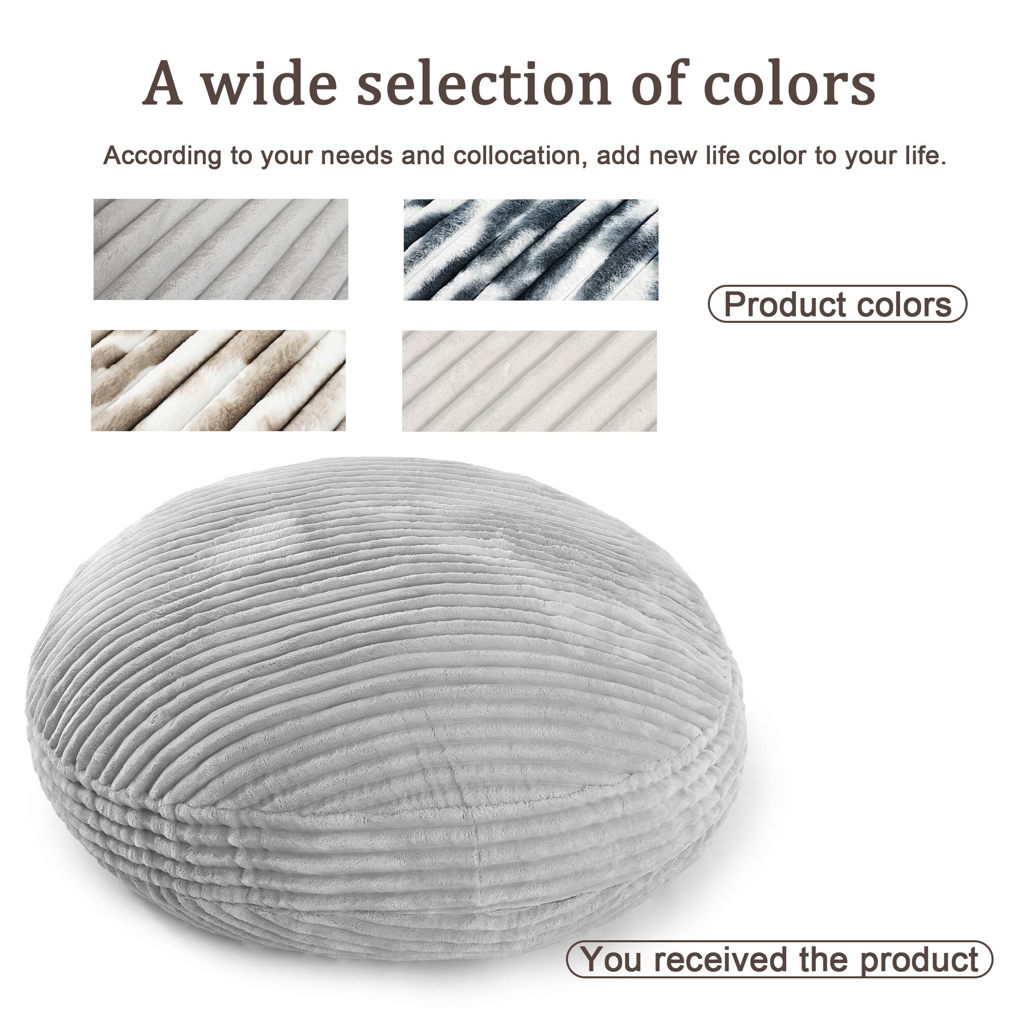 Dreamsidea LS-CH55-RH GRA Bean-Bag-Chairs - View #7