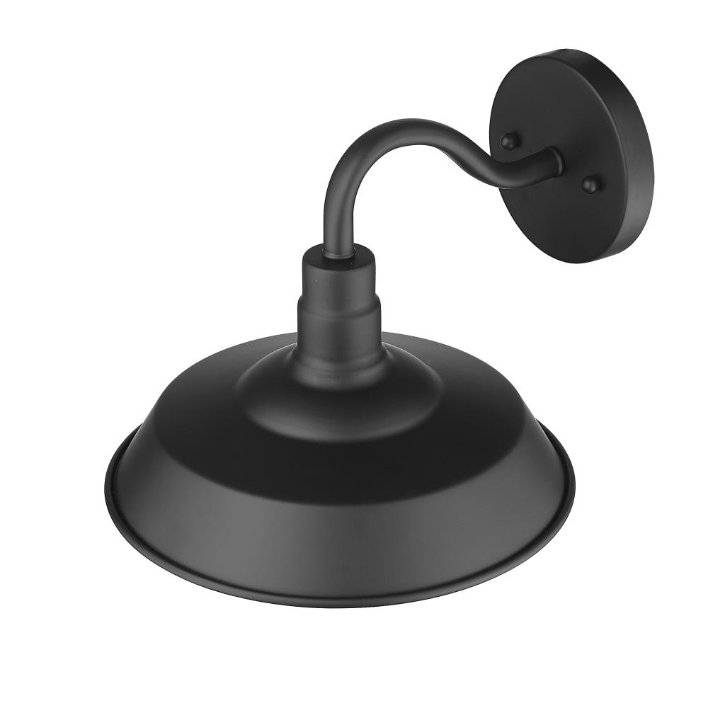 Burry 12" Black Dimmable Direct Wired Wall Light
