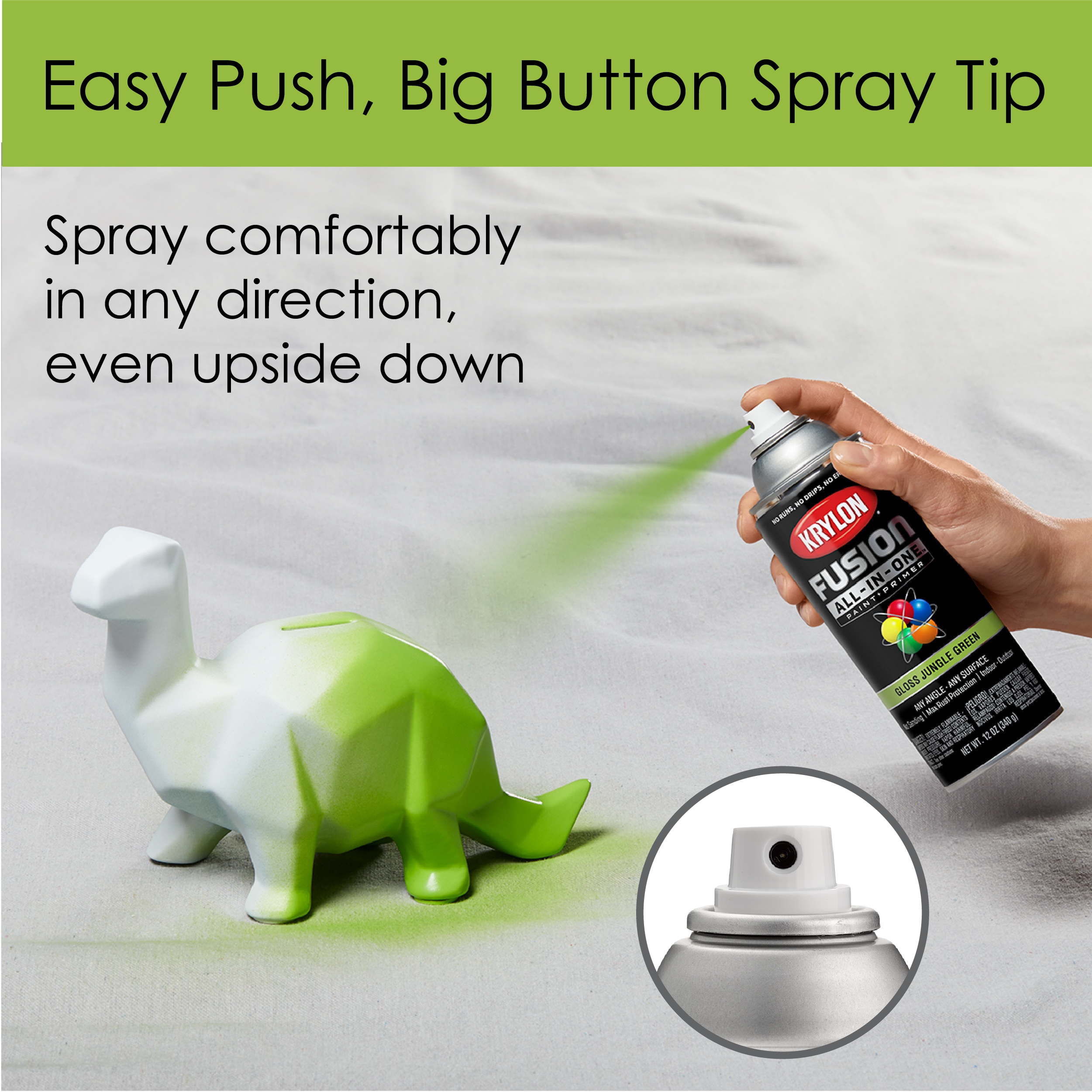 Krylon Fusion All-In-One Matte Black Spray Paint and Primer In One