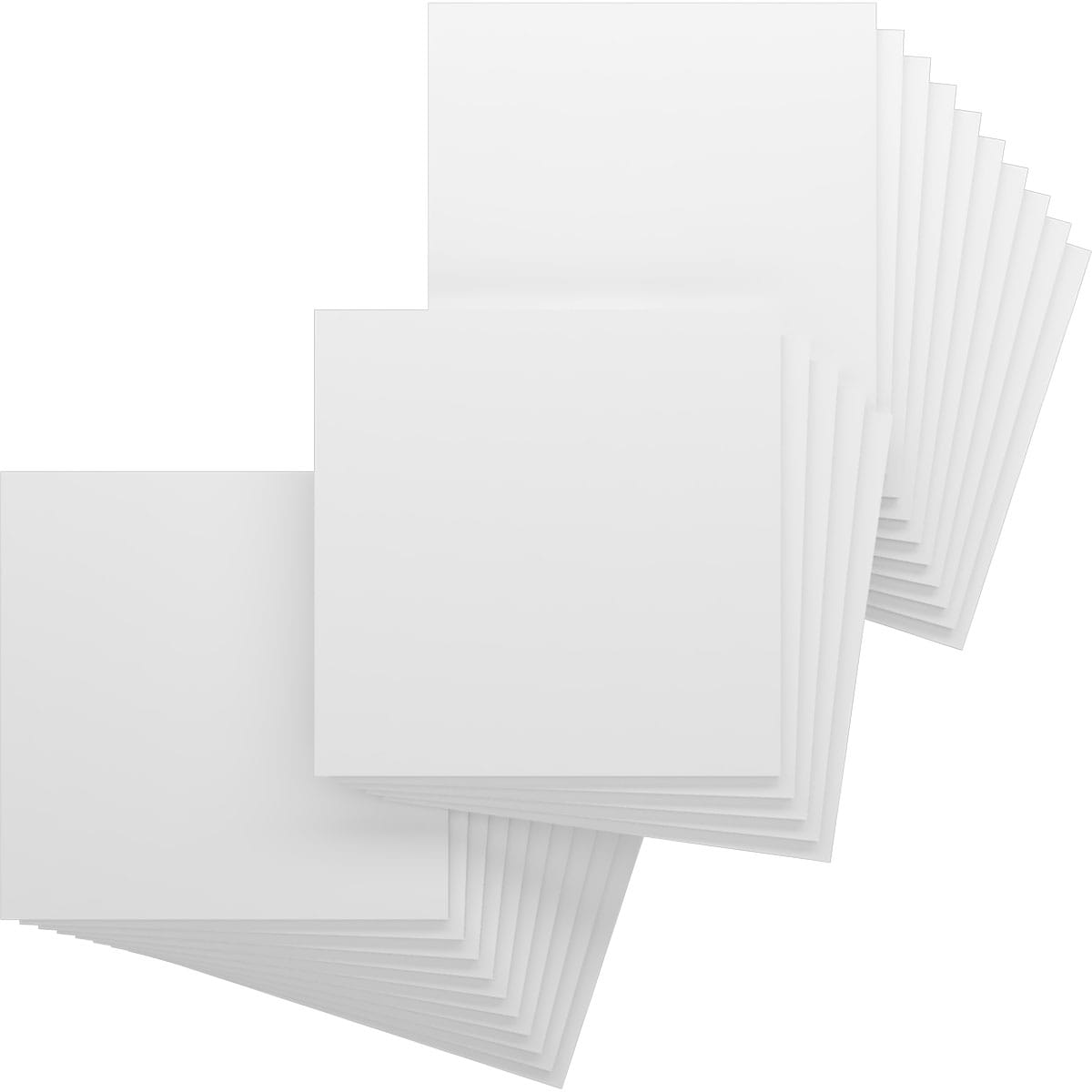 Ekena Millwork HBP24X24X500DUN 23-3/4-in x 23-3/4-in Smooth Paintable/Stainable White PVC Wall Panel ( 25 -Pack, Covers 3.92-sq ft )