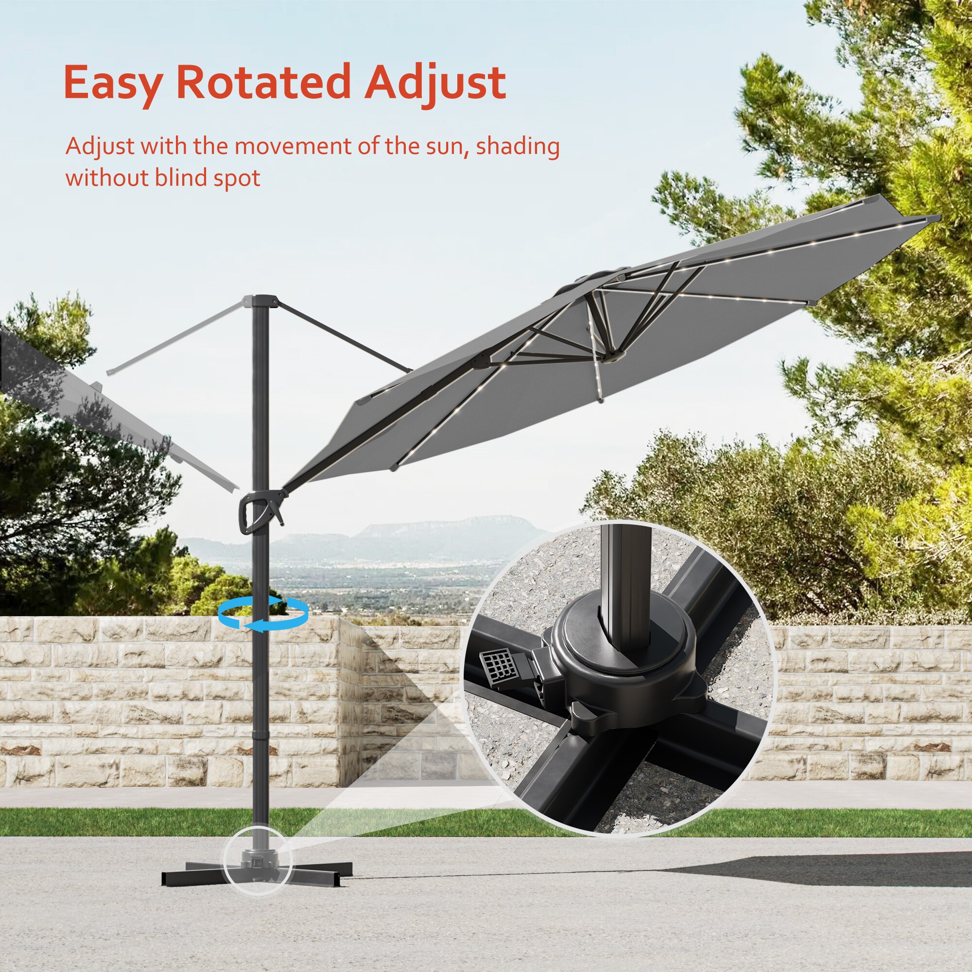 ACEGOSES LW-LED-330GY Umbrellas-2 - View #3