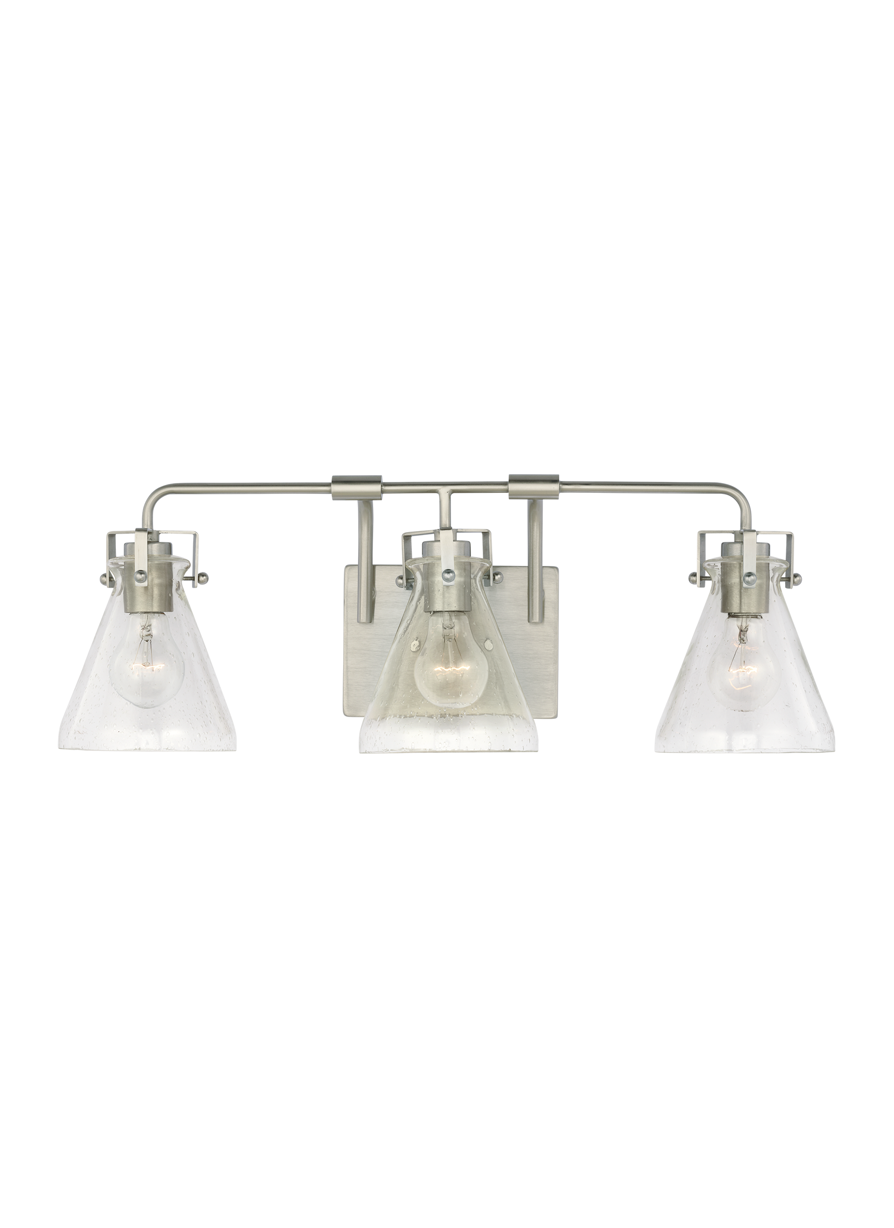 Generation Lighting 4000603-962 Jaden 8-in 3 -Light Brushed Nickel Traditional Vanity light