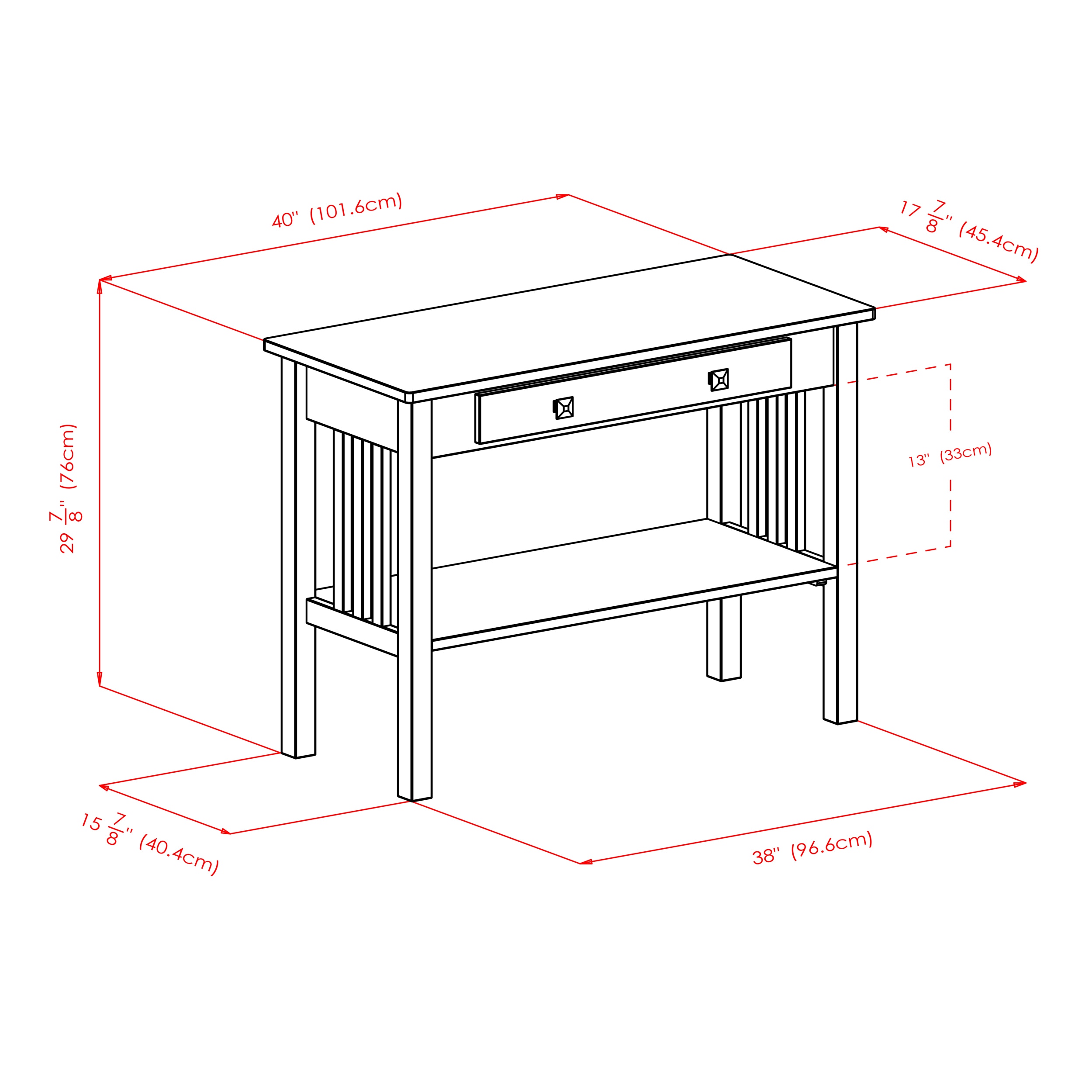 Winsome Wood 16033 Console-Sofa-Tables - View #10