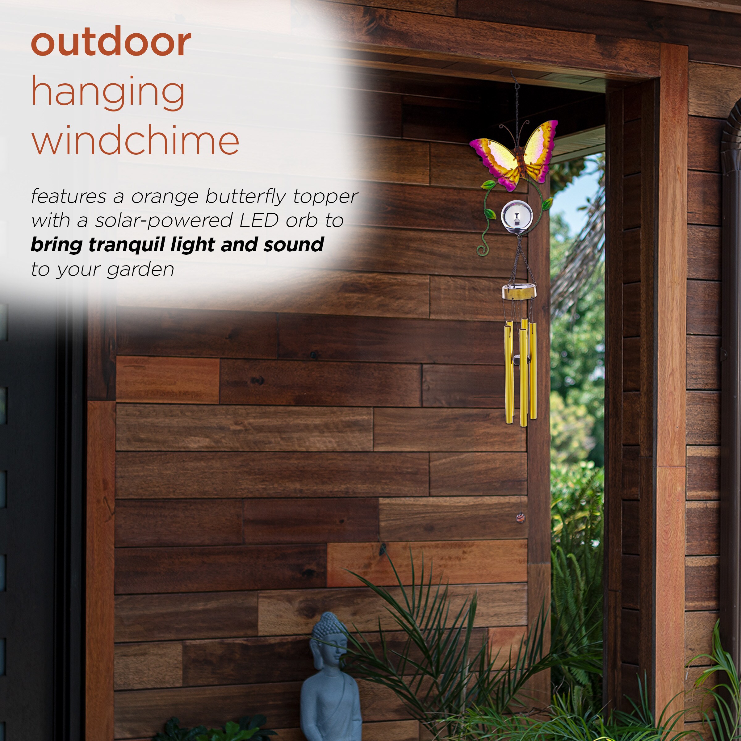 Alpine Corporation LJJ1448SLR-OR Wind-Chimes - View #4