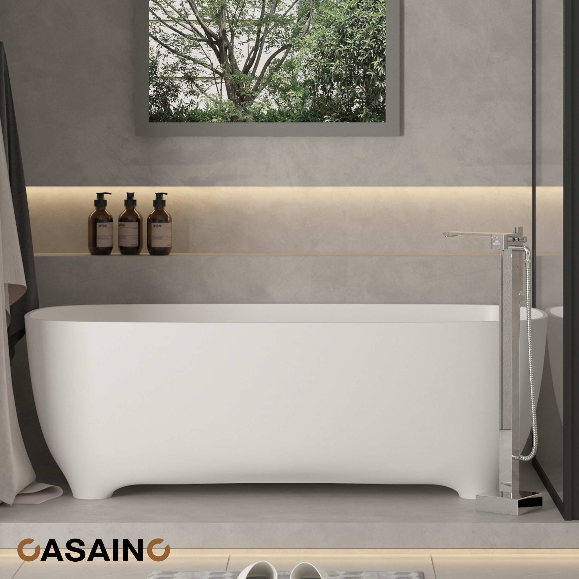 CASAINC TC03-CP Roman-Tub-Faucets - View #2