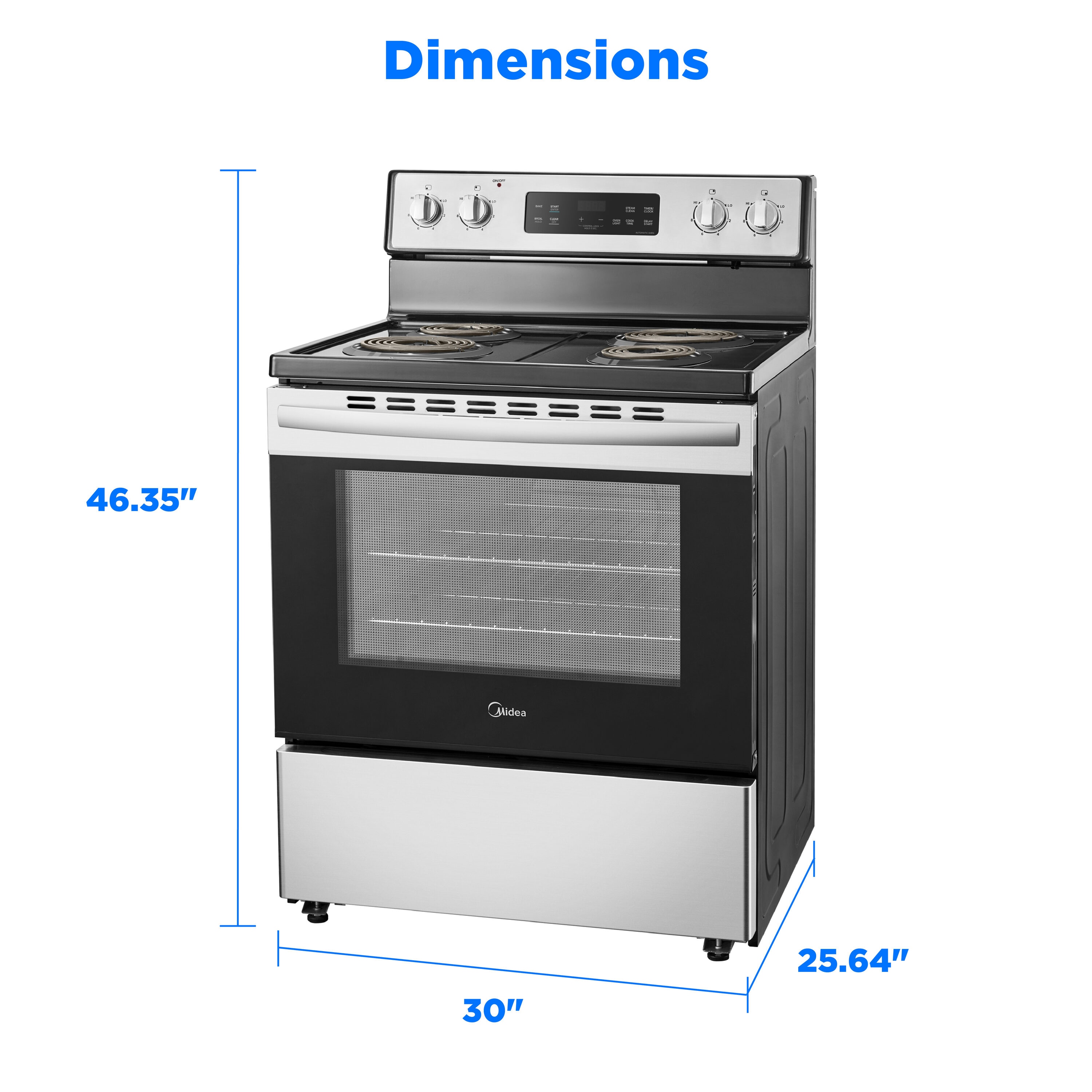 Midea MCR30S2AST Freestanding-Electric-Ranges - View #16