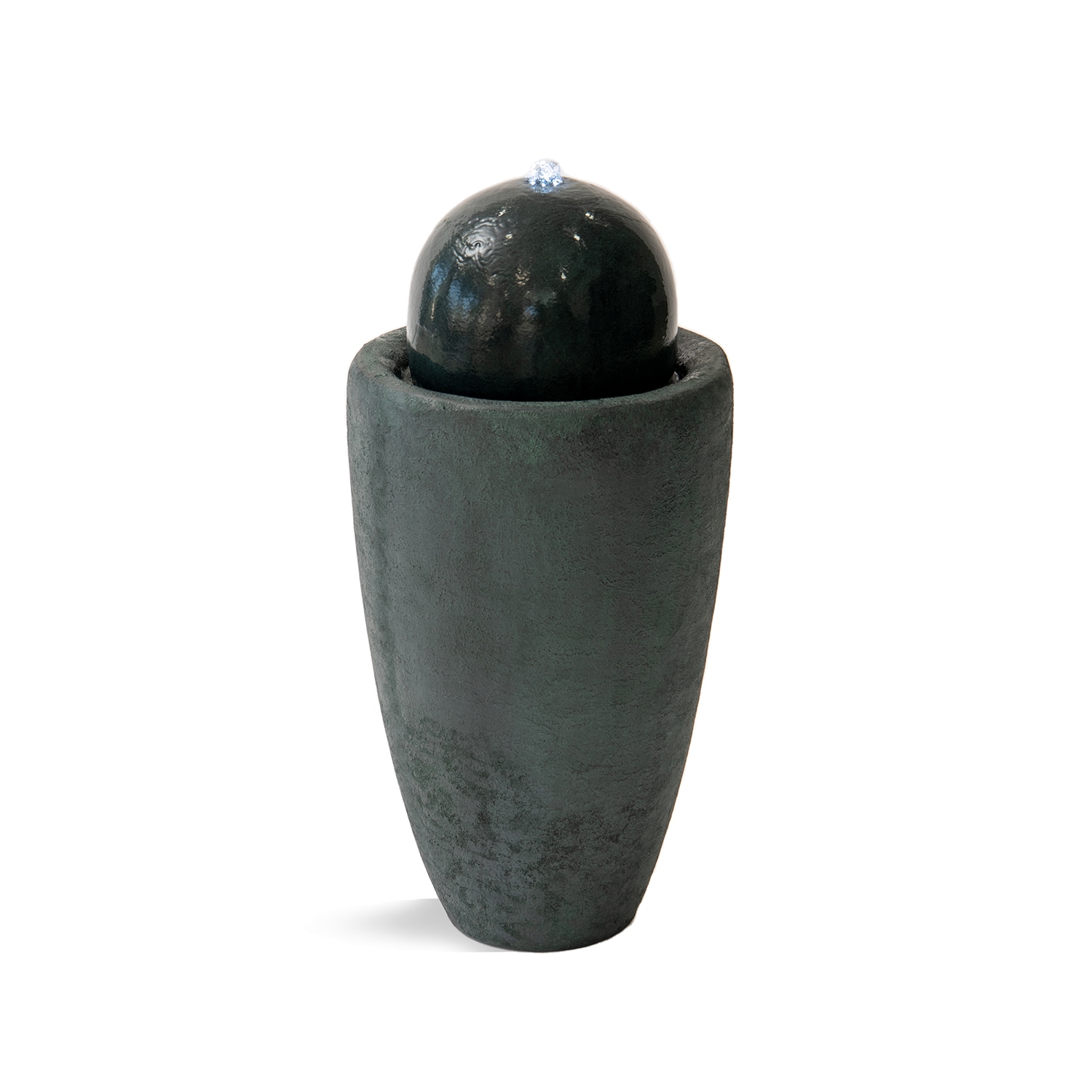 XBrand 25.98-in H Resin Electric Powered Outdoor Fountain Statue Pump Included