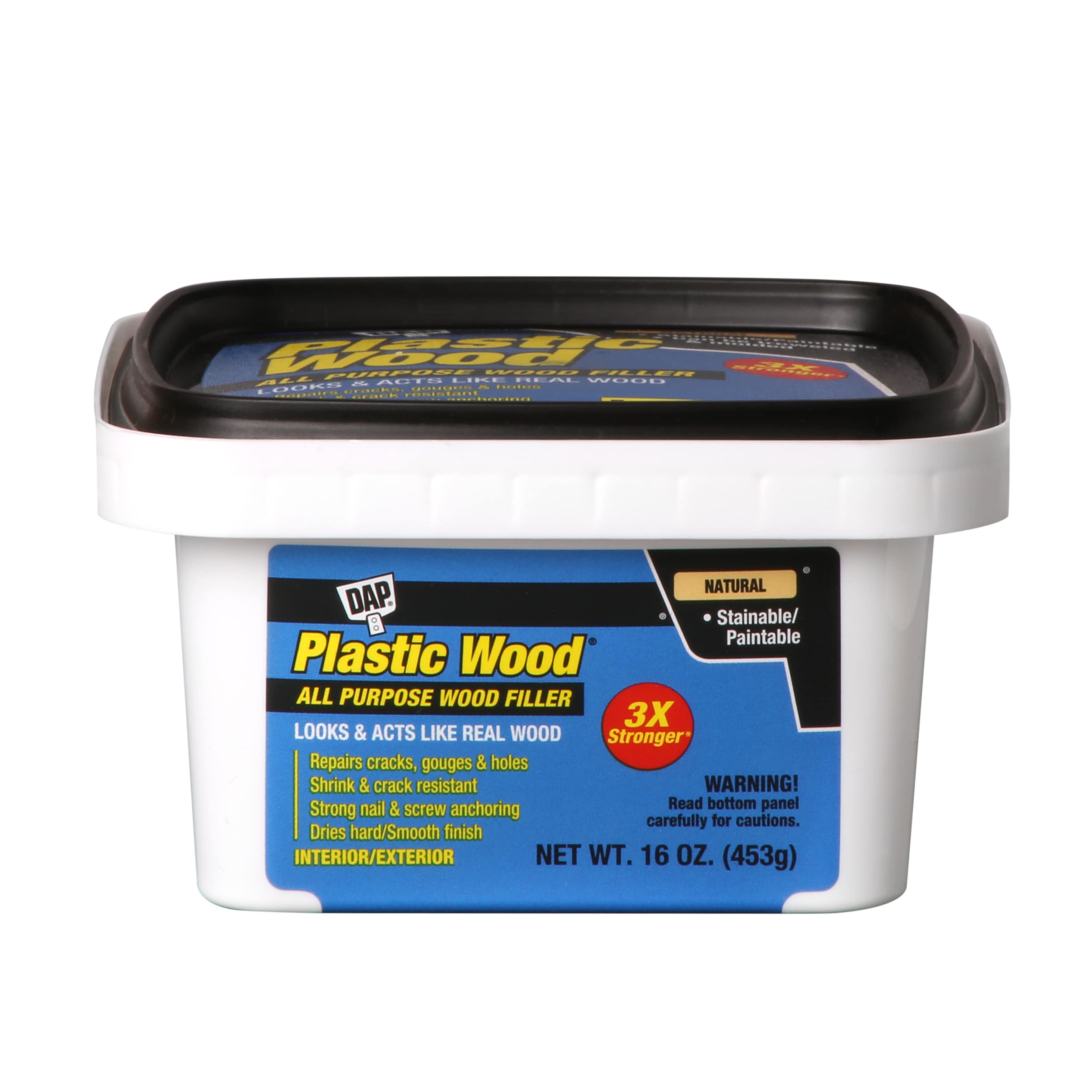 Gorilla Wood Filler 16 Ounce Tub, Natural Wood Finish for Hardware  Adhesives 