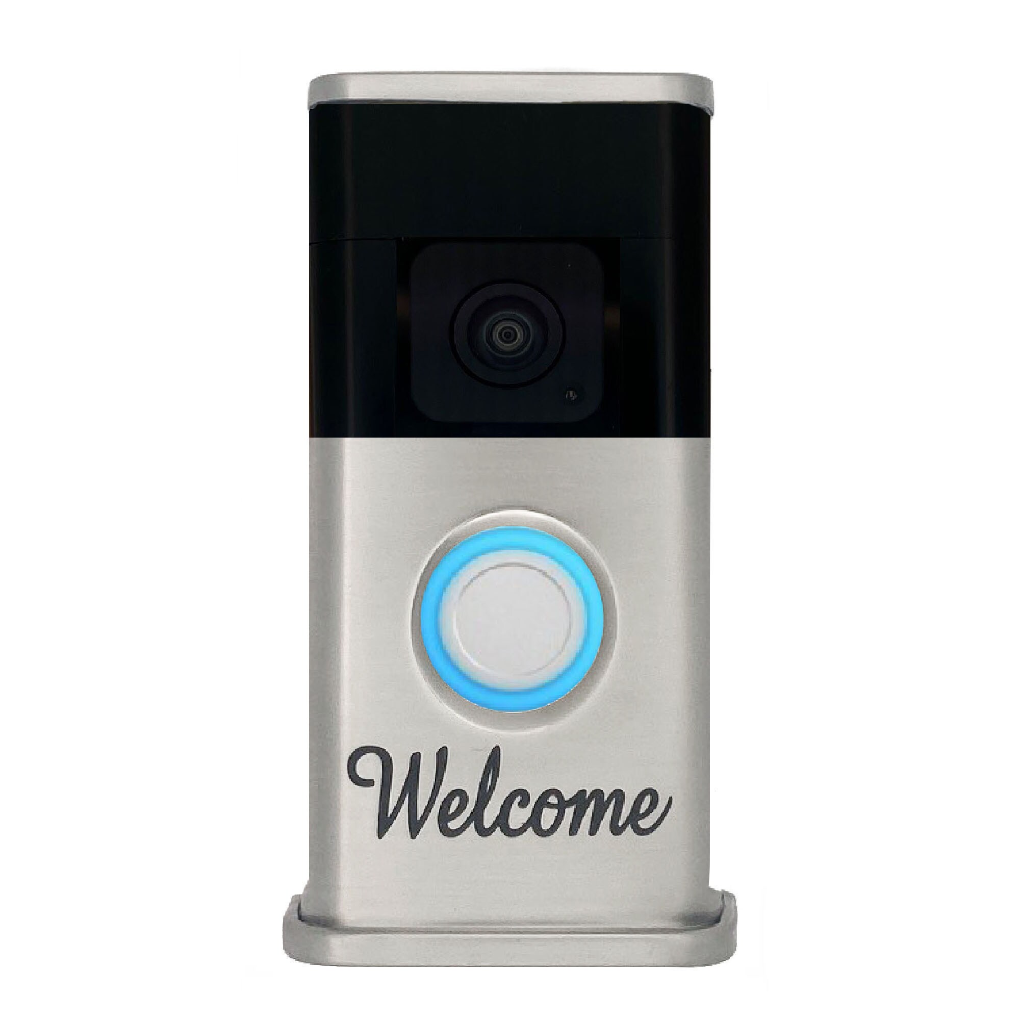 Michael Healy MHVR30113 Video Doorbell Decorative Covers (R3 Collection) Silver Doorbell skin