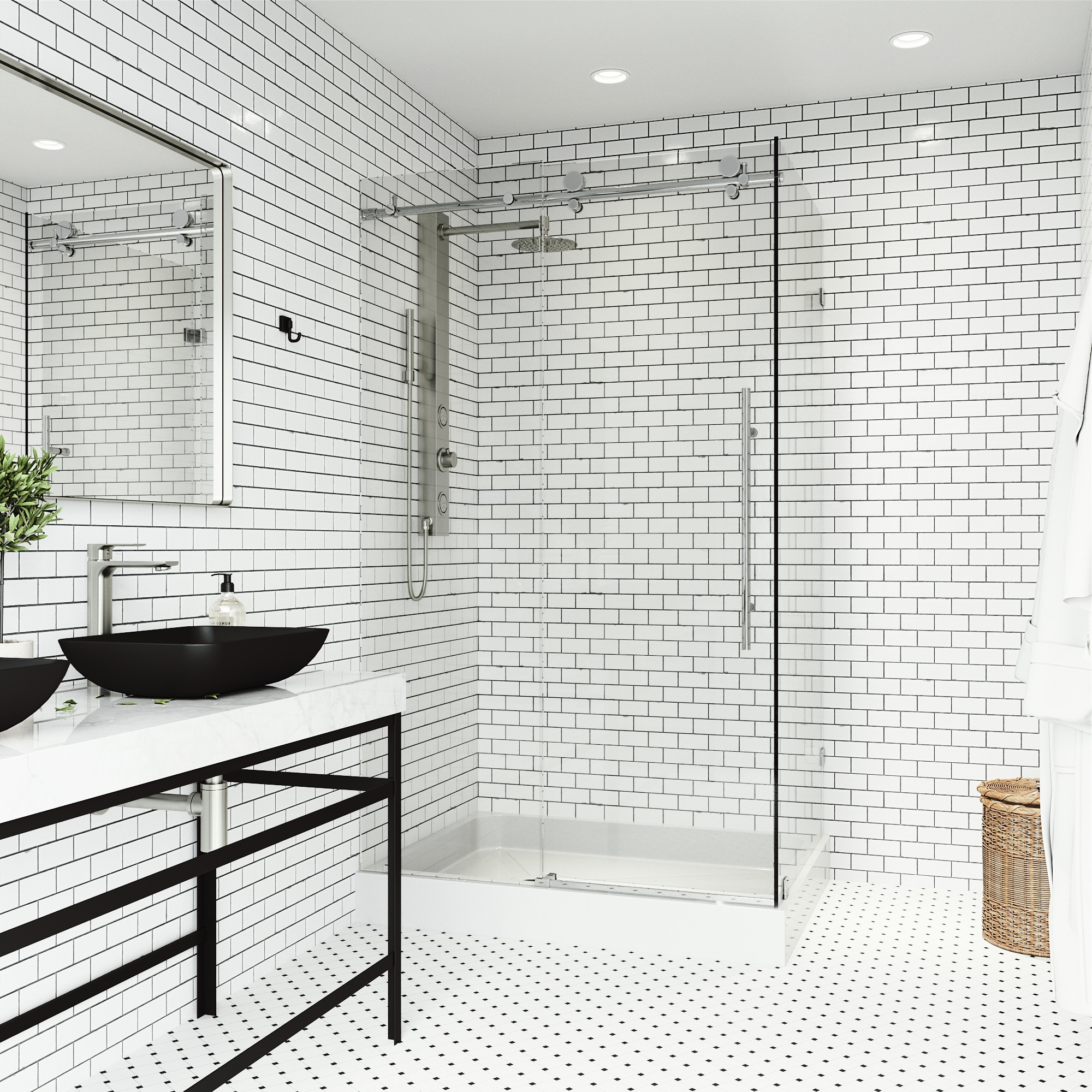 VIGO VG6053CHCL48WL Alcove-Shower-Kit - View #5