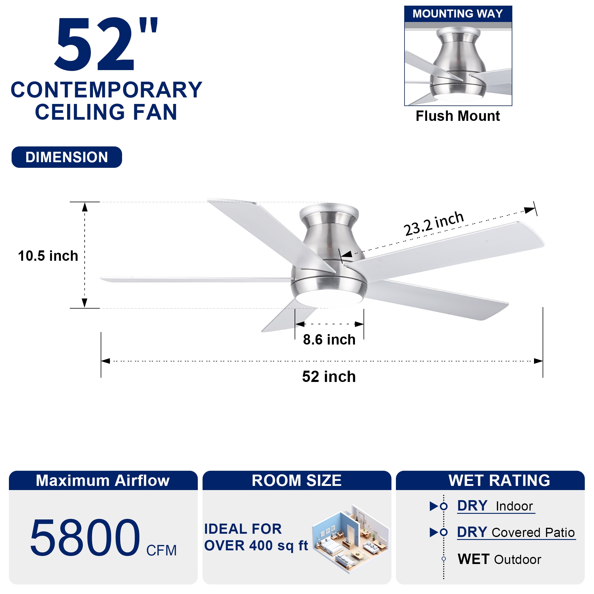 YUHAO LSDC1185SN52 Ceiling-Fans - View #8