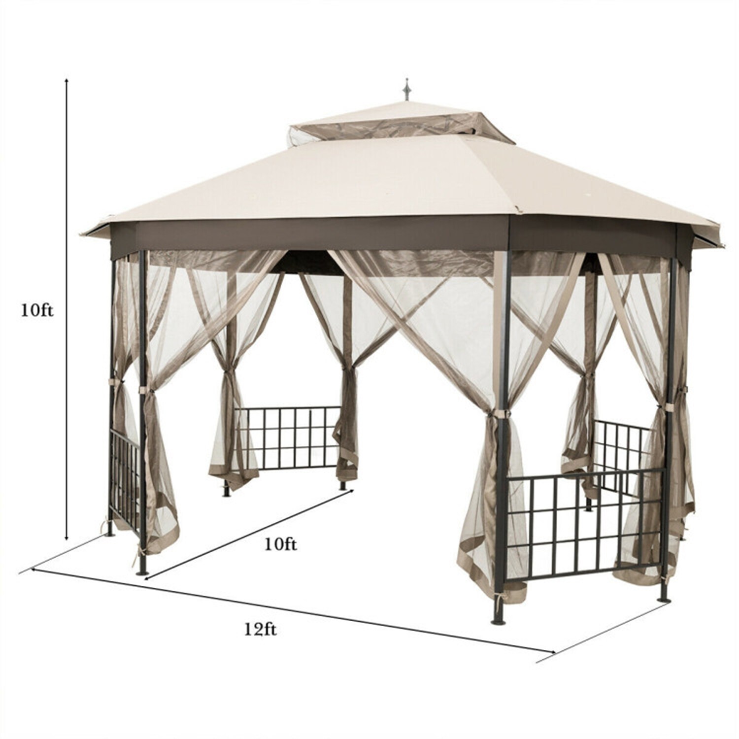 Mondawe 884-HY Wood-Resin-Gazebos - View #6