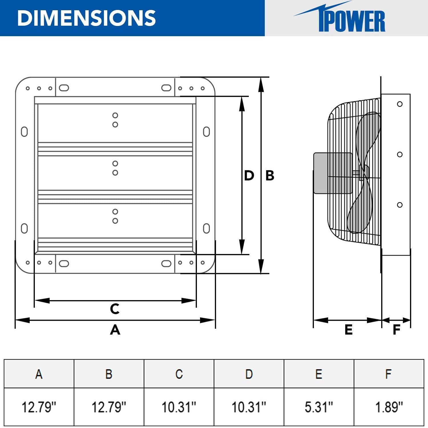 GZMR GR-W1134AUST7 Wall-Mounted-Fans - View #2